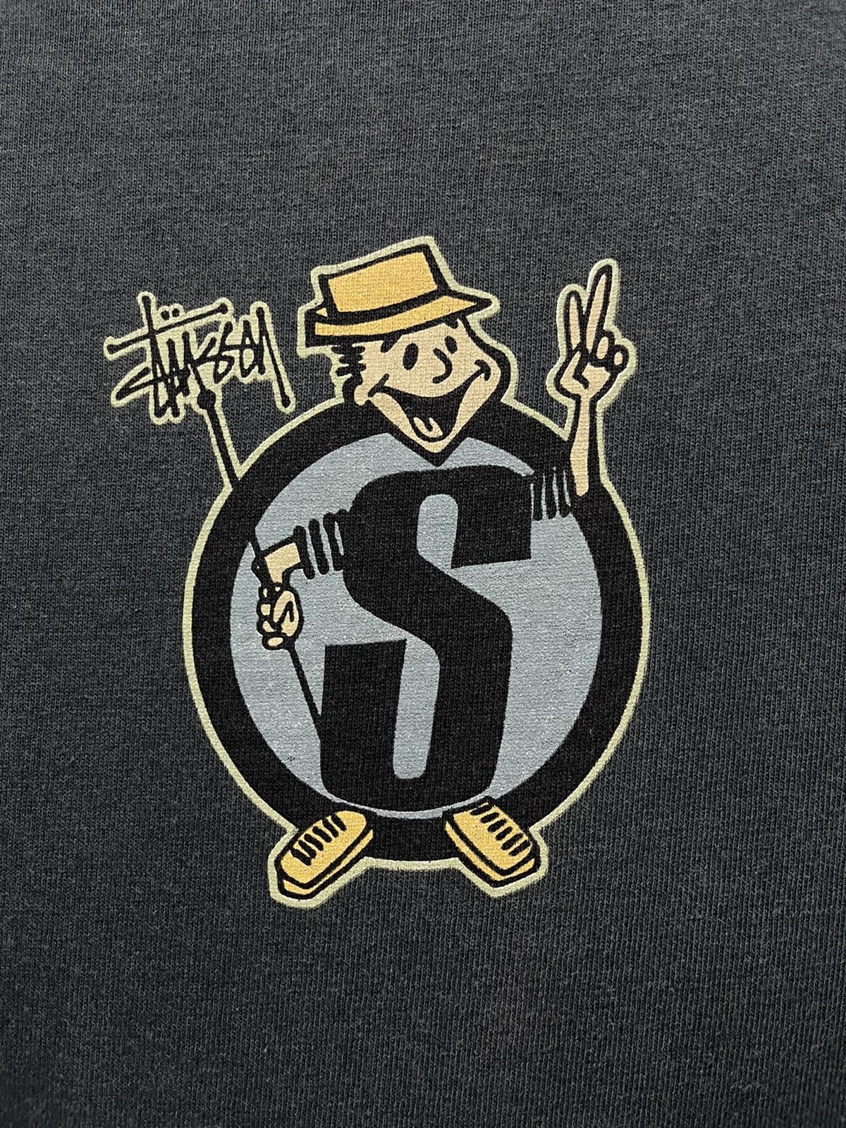 Stussy × Vintage Vintage 80s Stussy Peace Single stitch Shirt Size US S / EU 44-46 / 1 - 5 Thumbnail