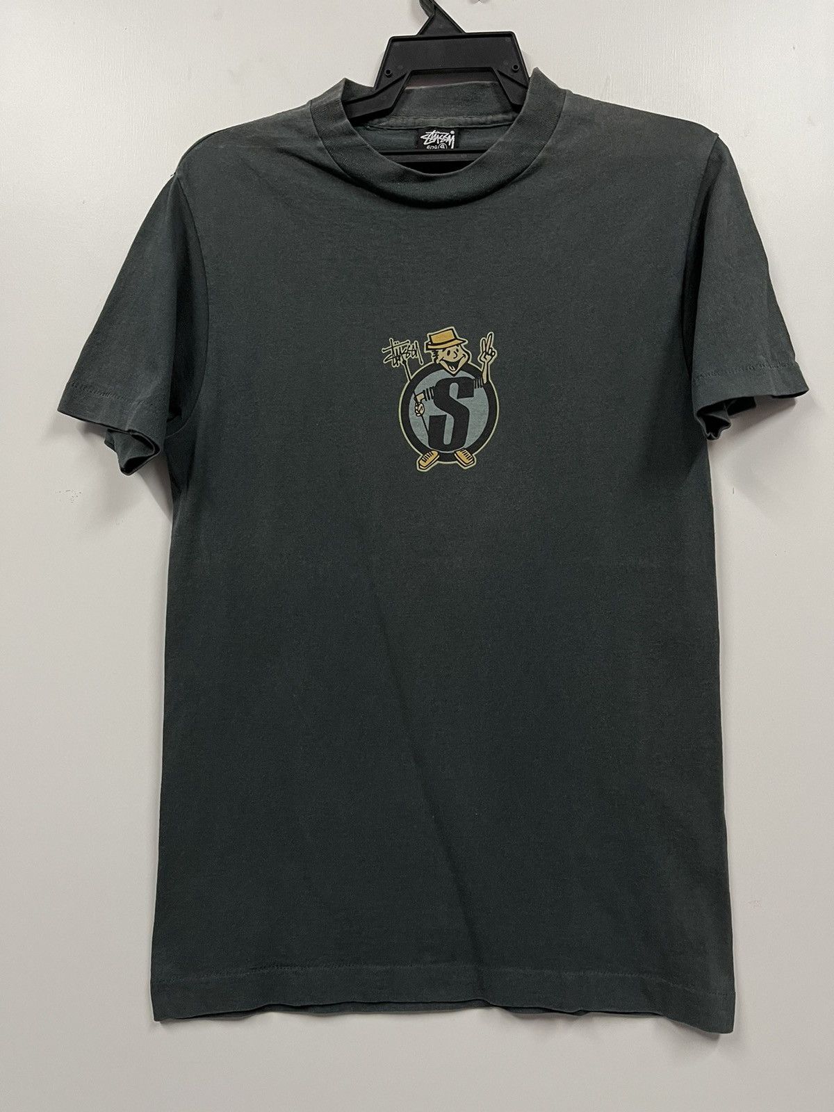 Stussy × Vintage Vintage 80s Stussy Peace Single stitch Shirt Size US S / EU 44-46 / 1 - 4 Thumbnail