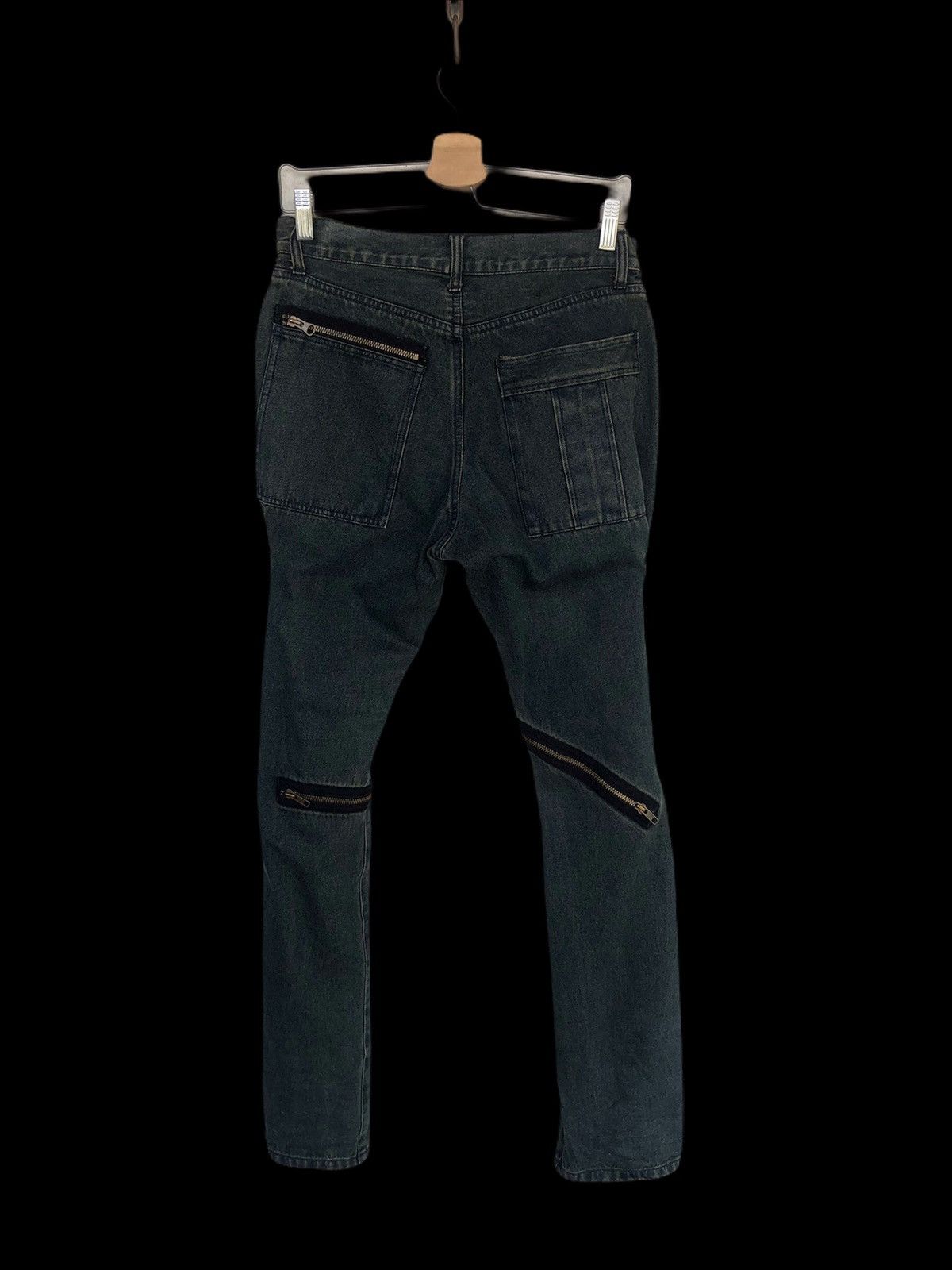 A.F.F.A. PPFM 🇯🇵 Multi Zipper Bondage Denim Seditionaries Size US 29 - 3 Thumbnail