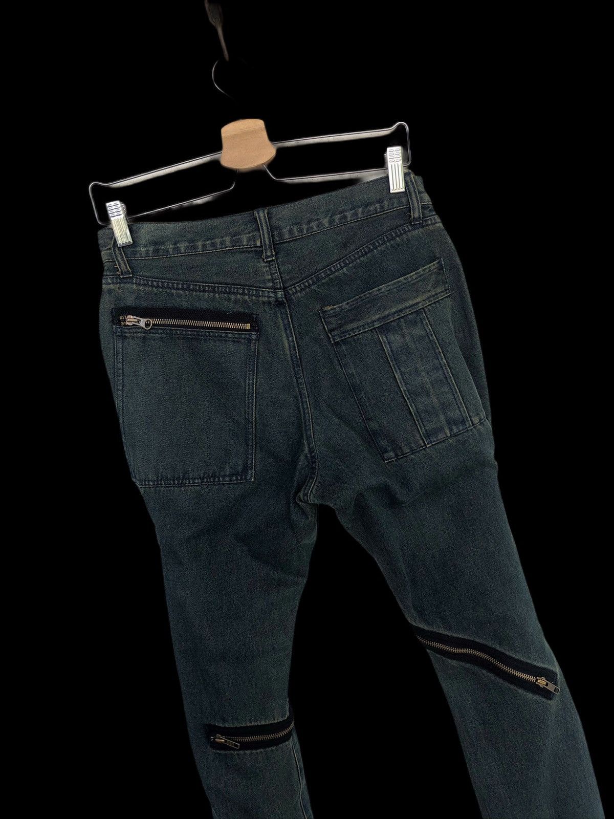 A.F.F.A. PPFM 🇯🇵 Multi Zipper Bondage Denim Seditionaries Size US 29 - 5 Thumbnail