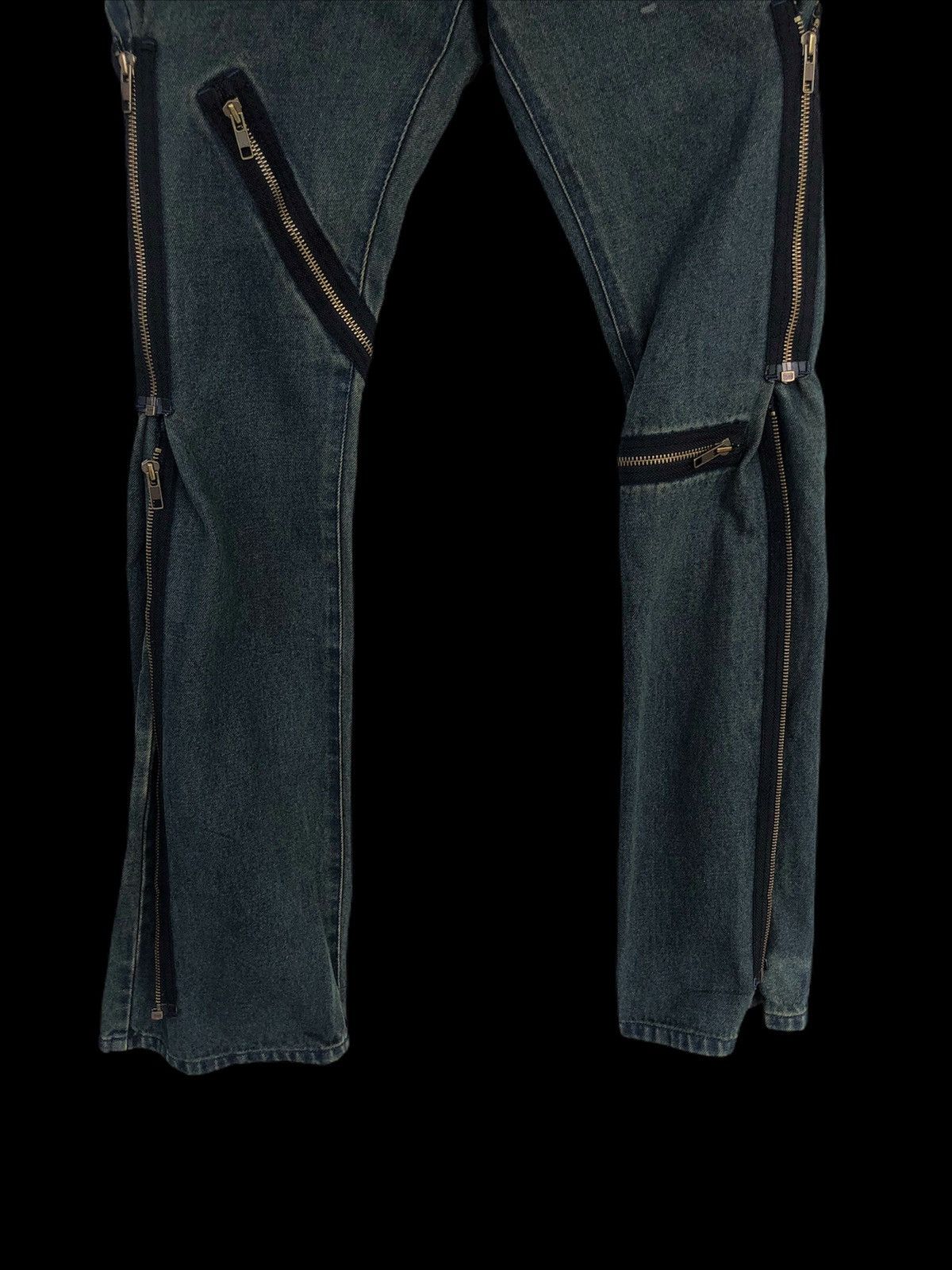 A.F.F.A. PPFM 🇯🇵 Multi Zipper Bondage Denim Seditionaries Size US 29 - 4 Thumbnail