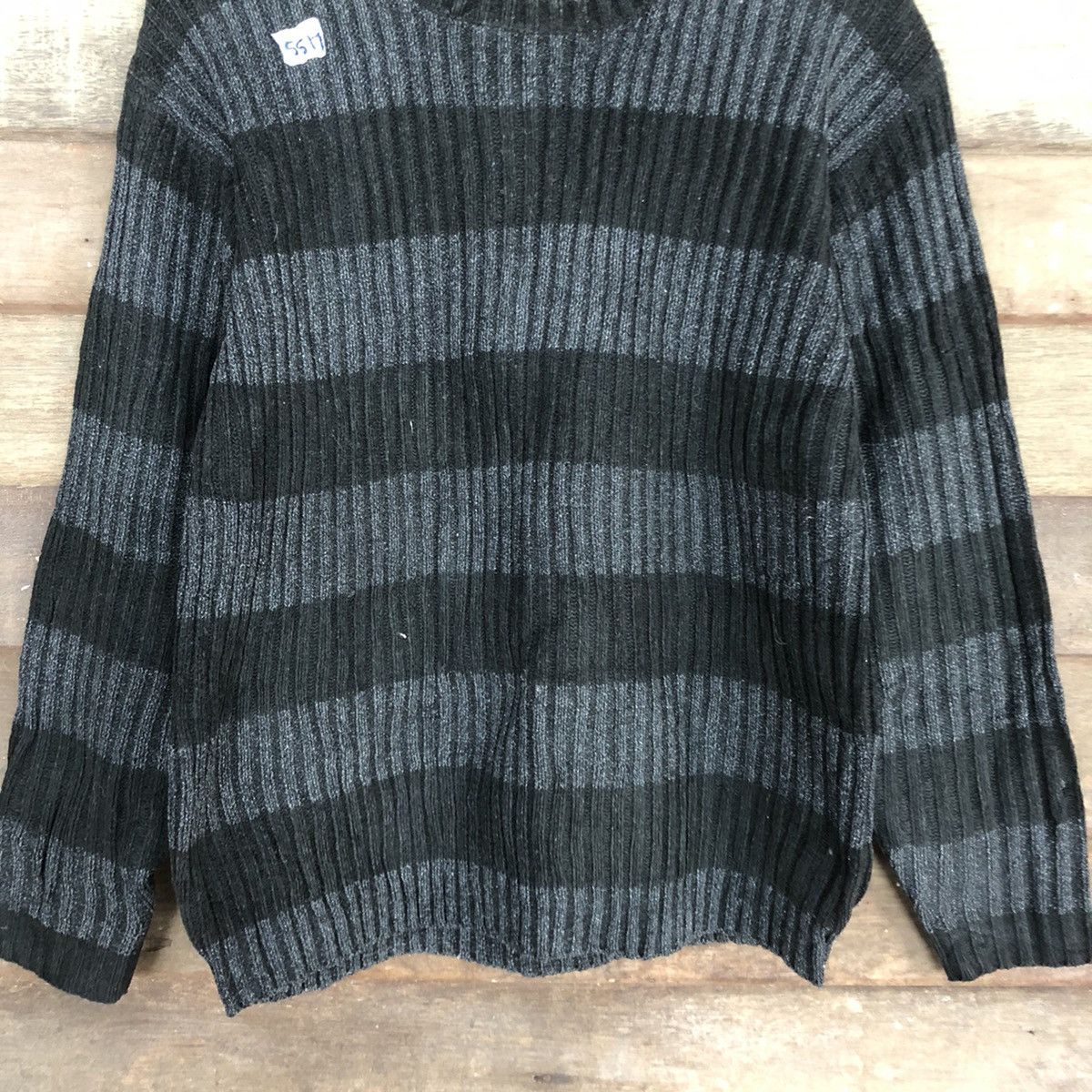 Vintage Foravi Stripe black Knitwear sweatshirt #5517 Size US L / EU 52-54 / 3 - 8 Thumbnail