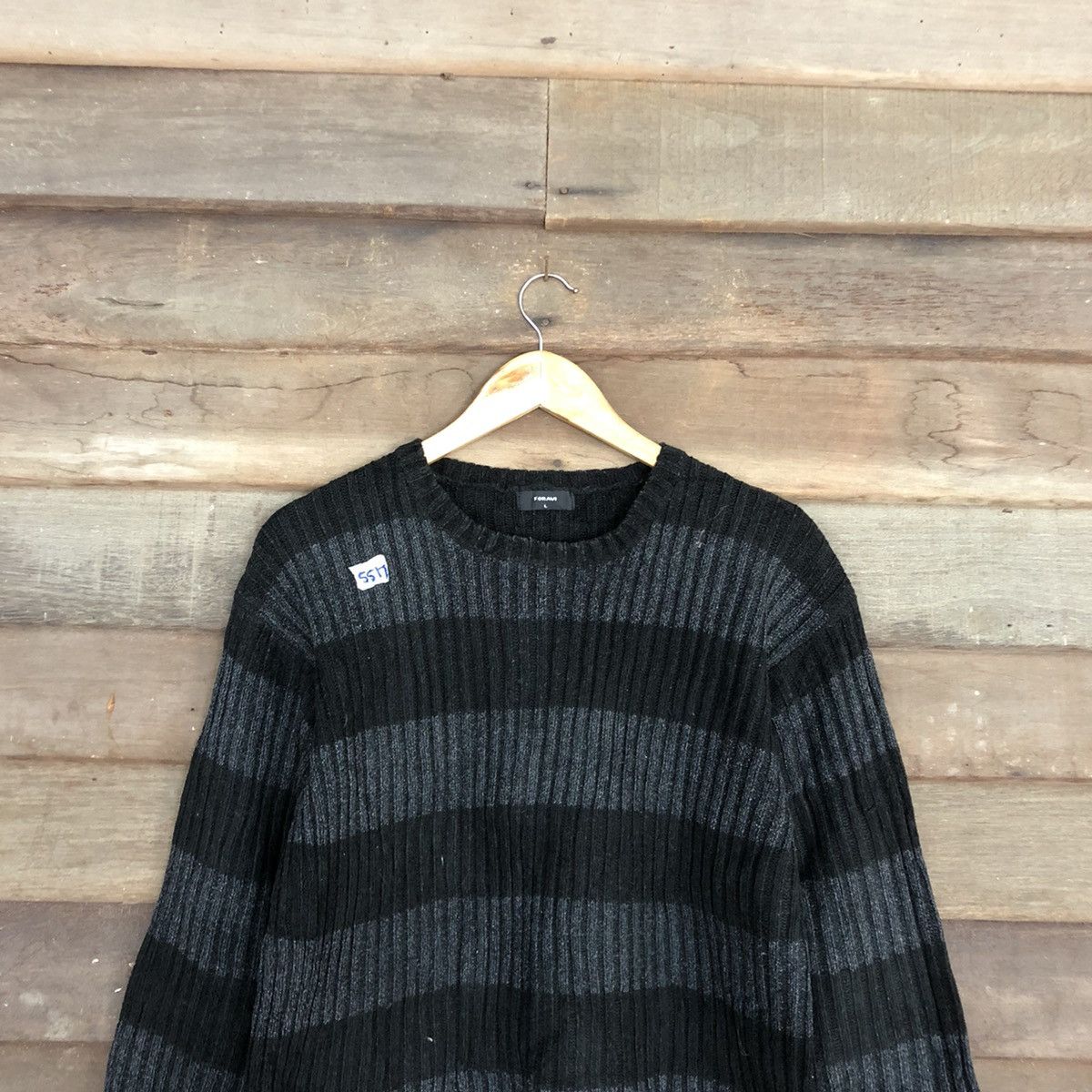 Vintage Foravi Stripe black Knitwear sweatshirt #5517 Size US L / EU 52-54 / 3 - 2 Thumbnail