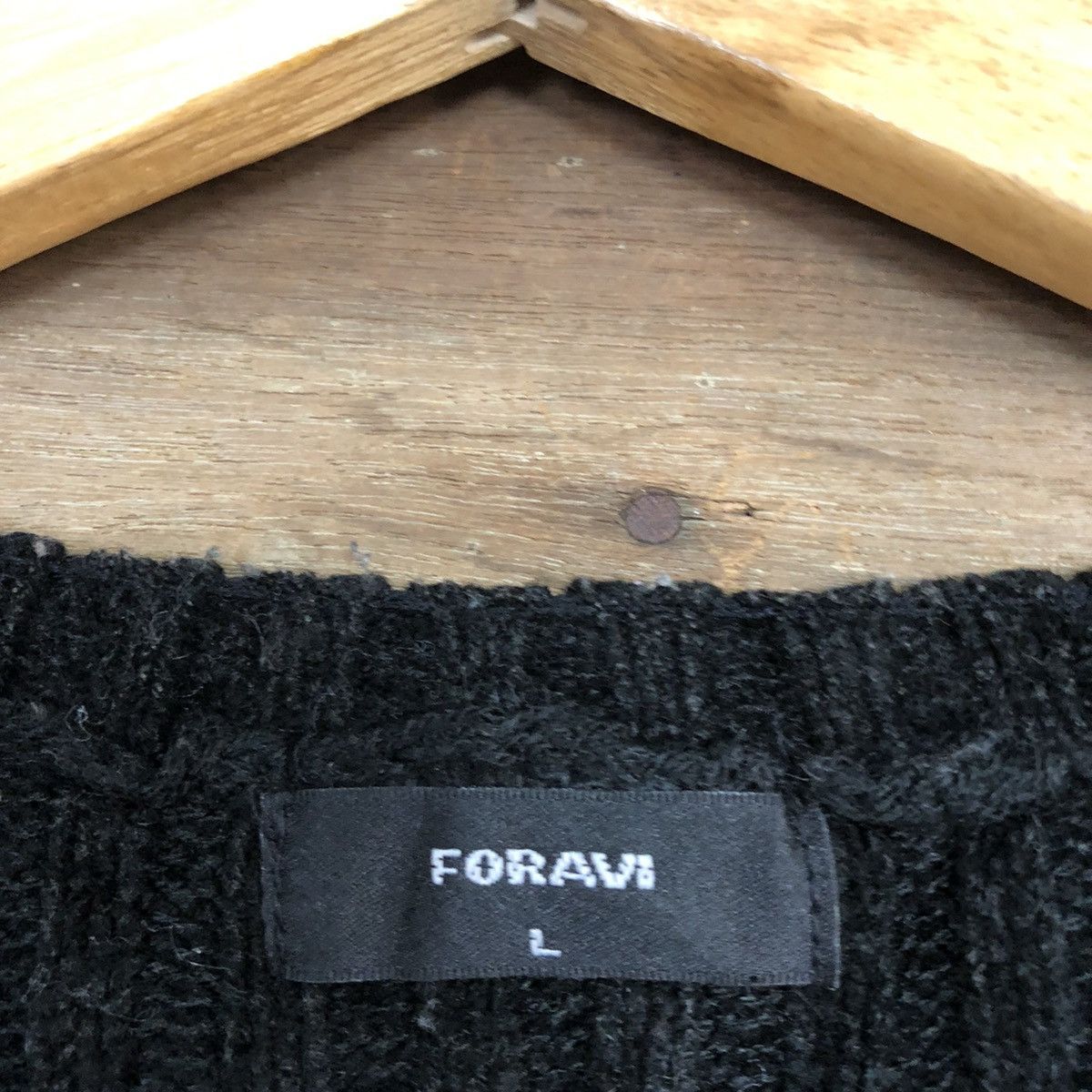 Vintage Foravi Stripe black Knitwear sweatshirt #5517 Size US L / EU 52-54 / 3 - 11 Thumbnail