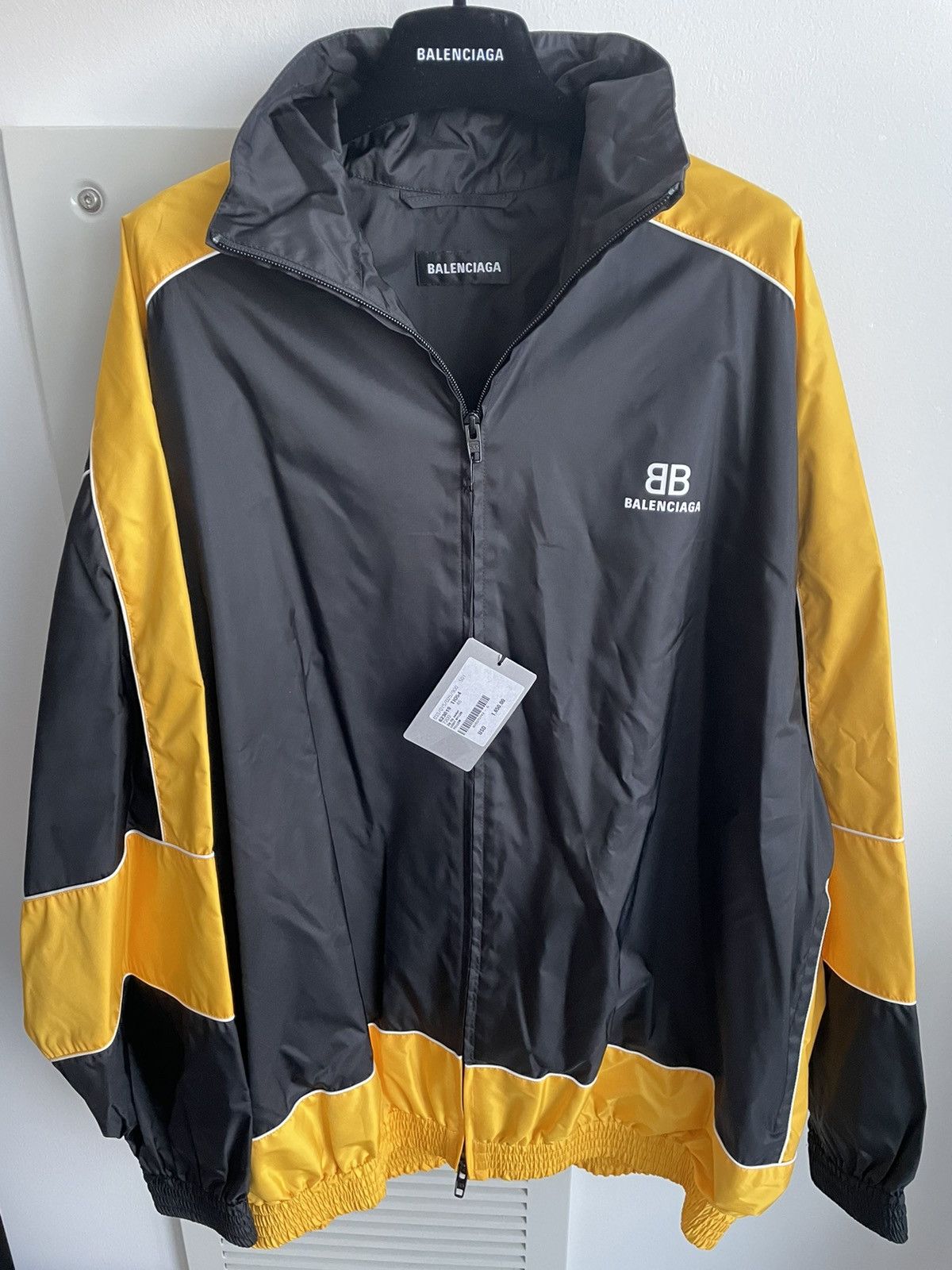 Balenciaga Limited Edition Runway $2k Brand NEW BB Logo Track Jacket Size US XXL / EU 58 / 5 - 3 Thumbnail