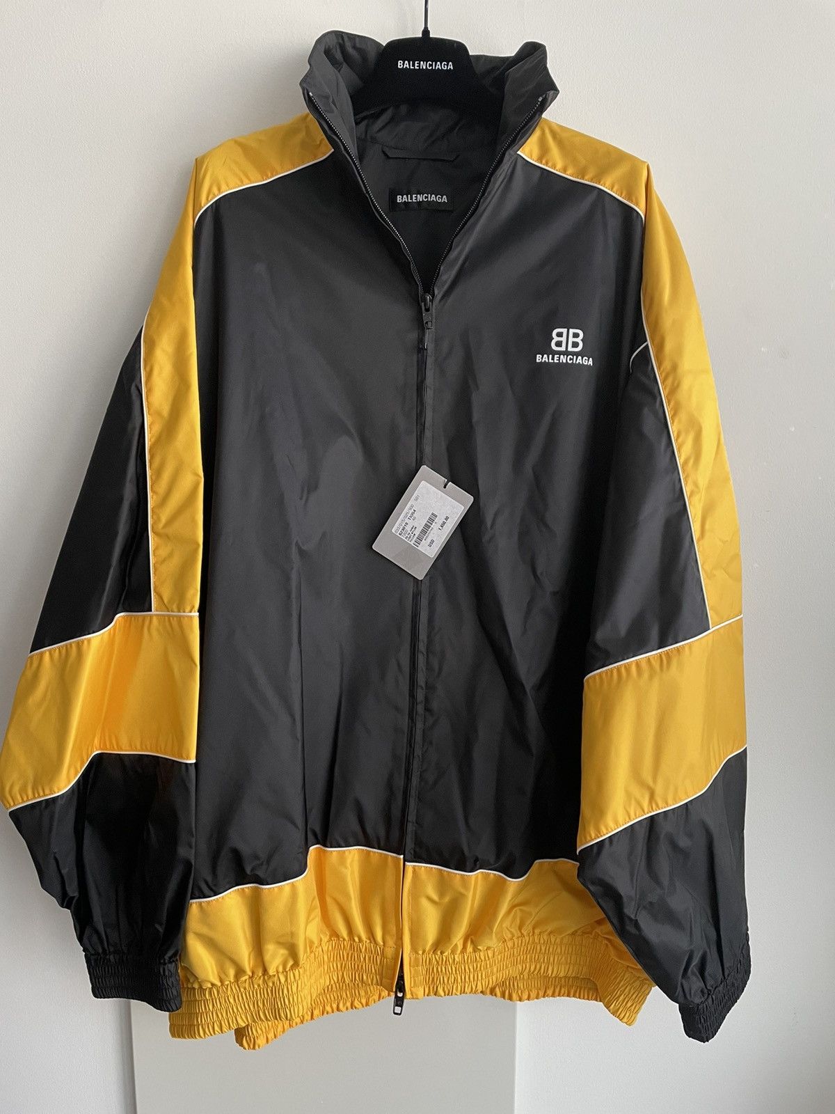 Balenciaga Limited Edition Runway $2k Brand NEW BB Logo Track Jacket Size 3XL / US 20-22 - 18 Thumbnail