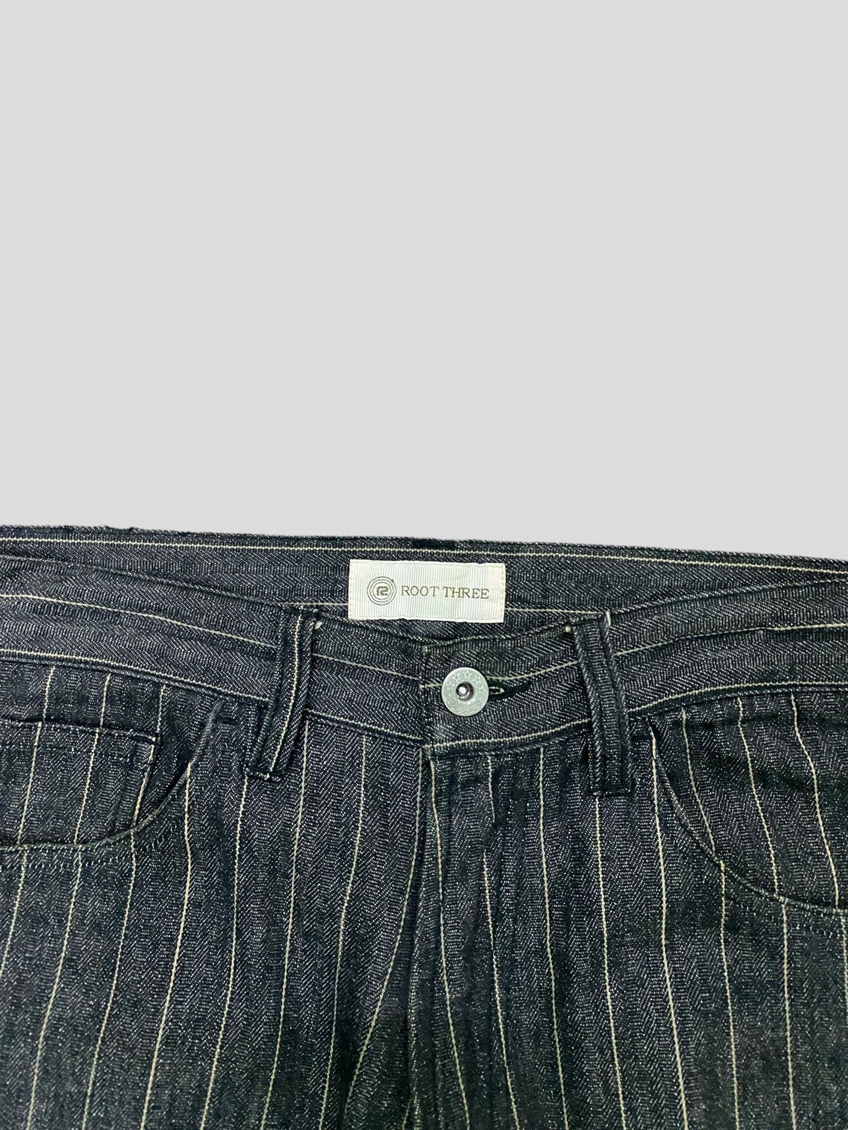 Japanese Brand VINTAGE ROOT THREE STRIPES DENIM Size US 27 - 7 Thumbnail