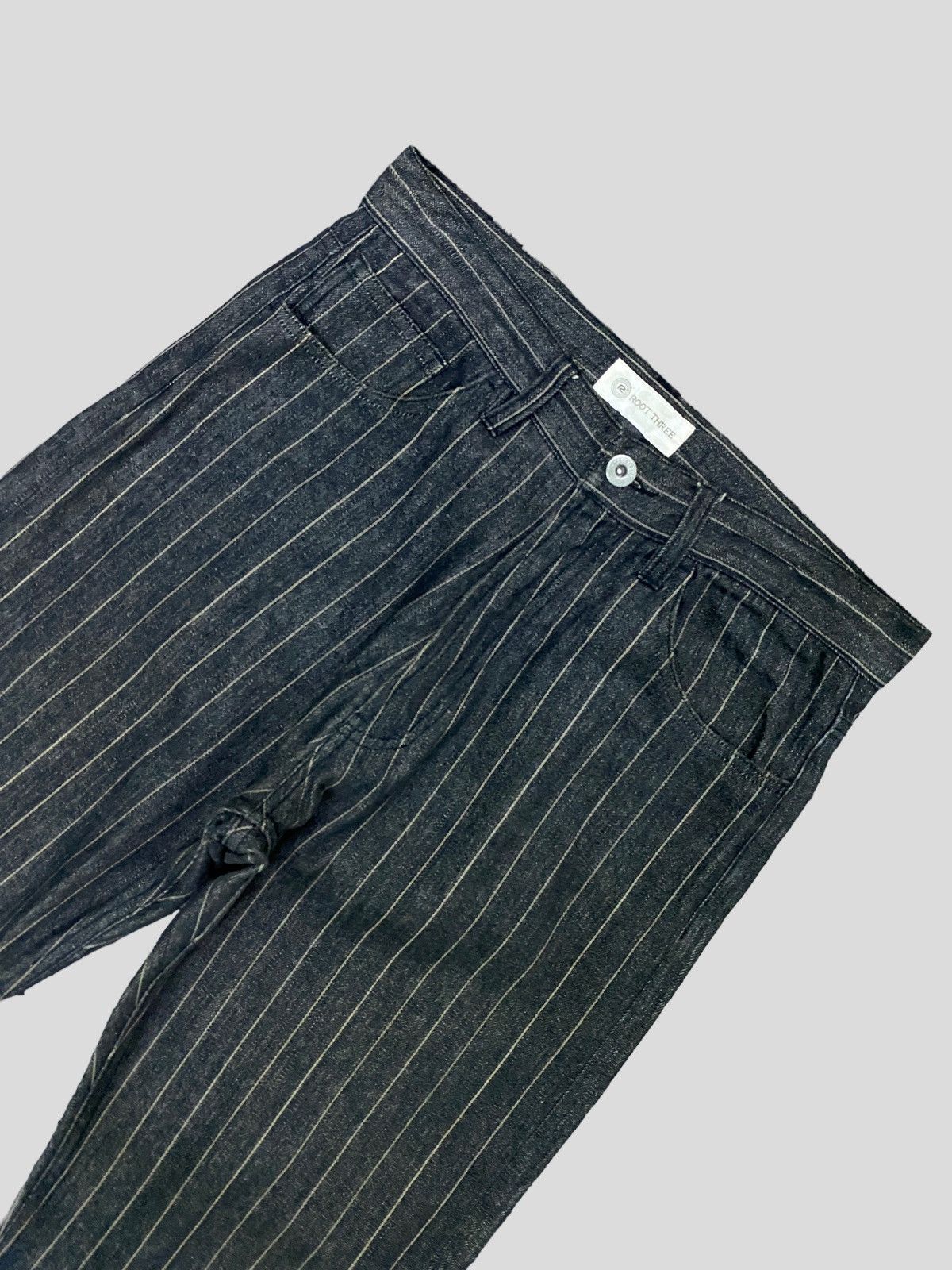 Japanese Brand VINTAGE ROOT THREE STRIPES DENIM Size US 27 - 3 Thumbnail