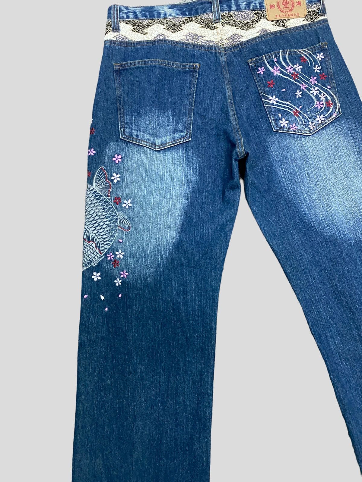 Japanese Brand × Vintage VINTAGE KARAKURI TAMASHI JAPANESE TRADITIONAL EMBROIDERY Size US 31 - 10 Thumbnail