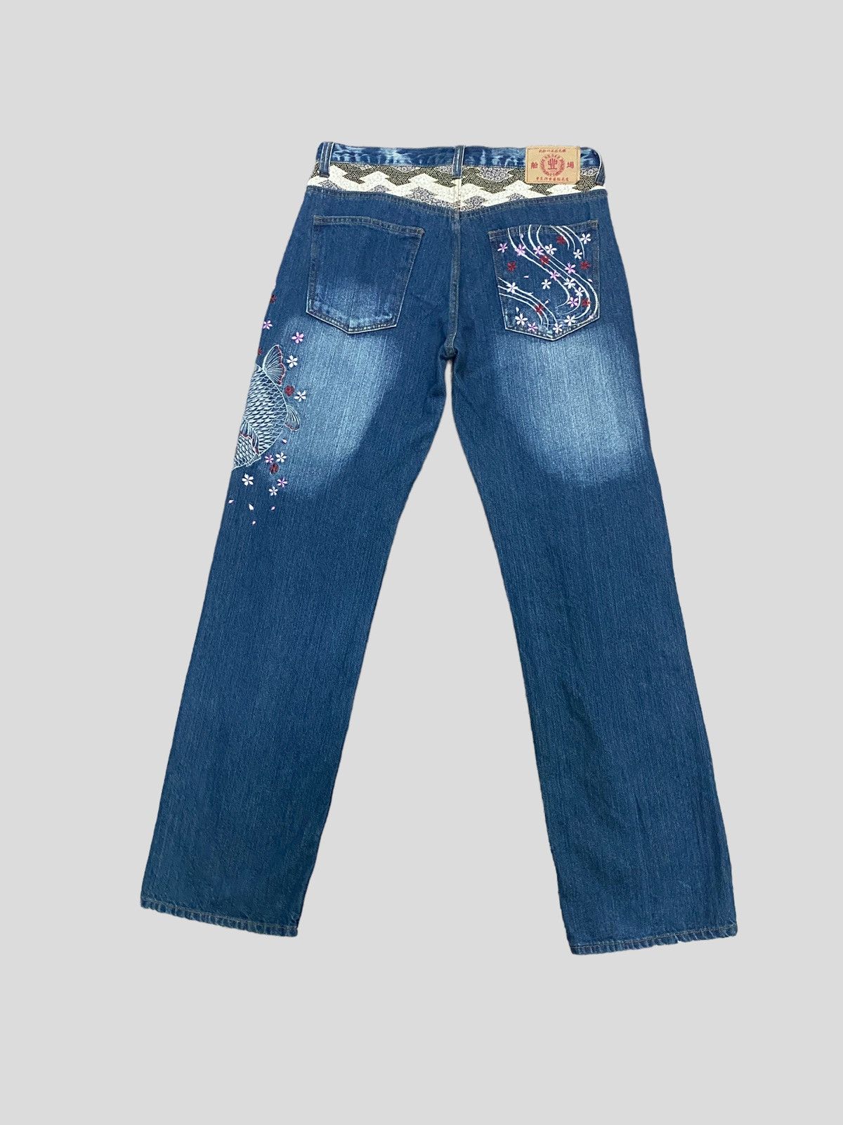 Japanese Brand × Vintage VINTAGE KARAKURI TAMASHI JAPANESE TRADITIONAL EMBROIDERY Size US 31 - 2 Thumbnail