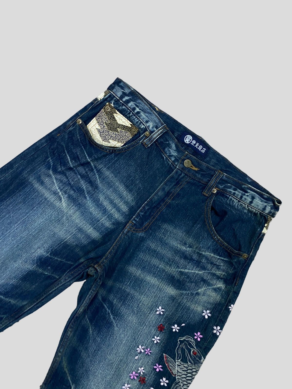 Japanese Brand × Vintage VINTAGE KARAKURI TAMASHI JAPANESE TRADITIONAL EMBROIDERY Size US 31 - 3 Thumbnail