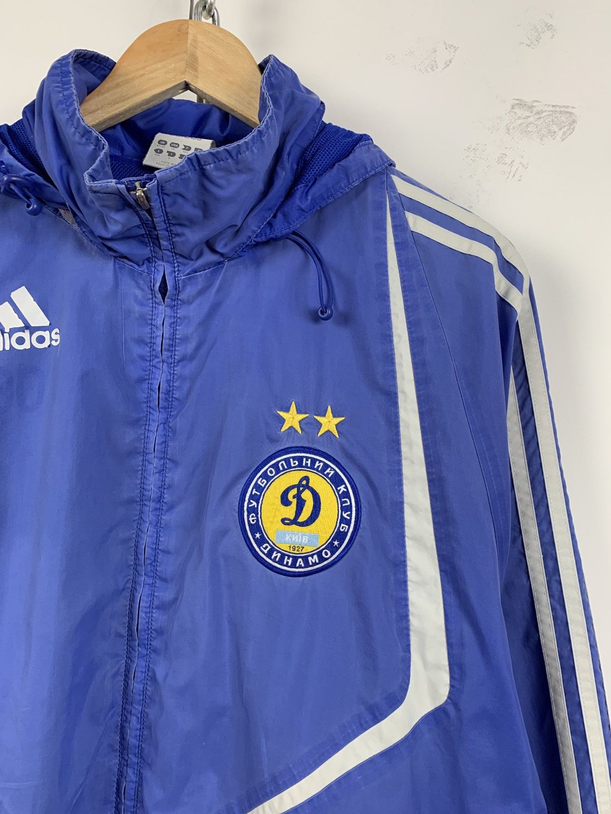 Vintage 2009 Vintage Adidas Dynamo Kiev Ukraine Faded Hoodie Jacket Size US M / EU 48-50 / 2 - 4 Thumbnail