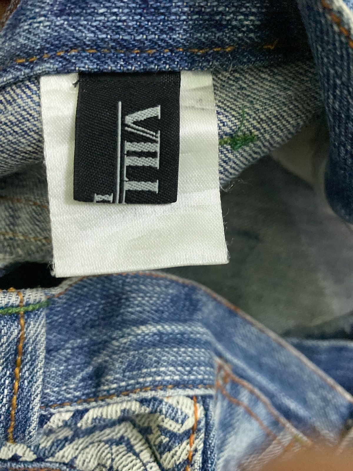 Japanese Brand × Vintage VINTAGE VILLAST JAPANESE TRADITIONAL EMBROIDERY DENIM JEANS Size US 31 - 11 Thumbnail