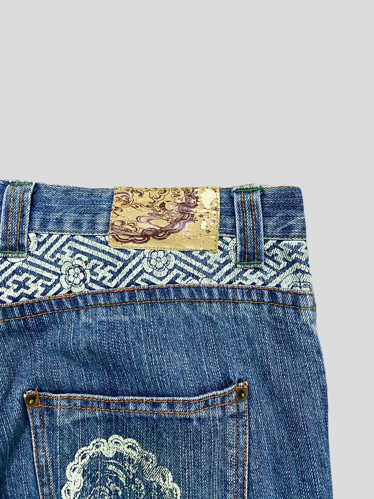 Japanese Brand × Vintage VINTAGE VILLAST JAPANESE TRADITIONAL EMBROIDERY DENIM JEANS Size US 31 - 10 Thumbnail