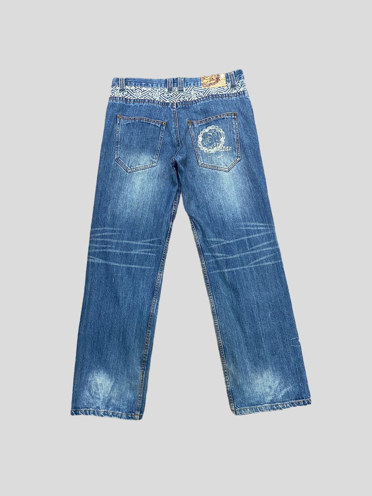Japanese Brand × Vintage VINTAGE VILLAST JAPANESE TRADITIONAL EMBROIDERY DENIM JEANS Size US 31 - 2 Thumbnail