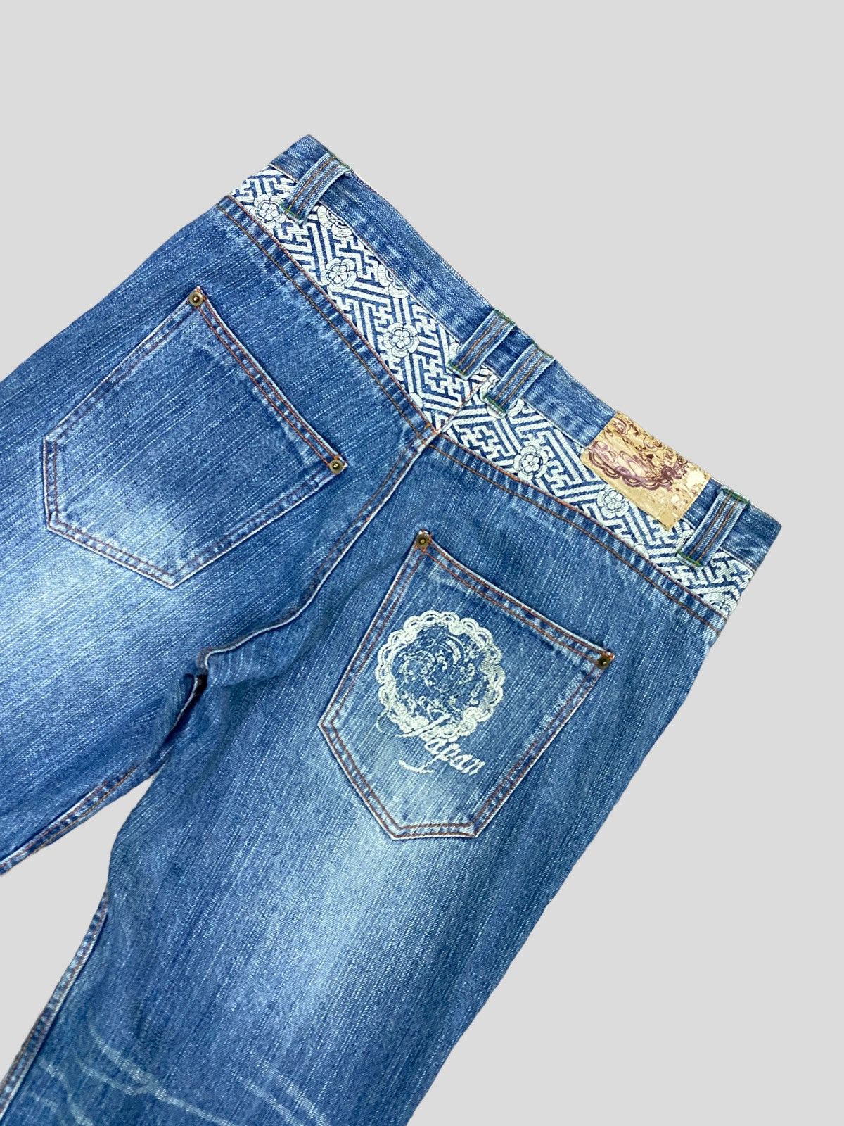 Japanese Brand × Vintage VINTAGE VILLAST JAPANESE TRADITIONAL EMBROIDERY DENIM JEANS Size US 31 - 7 Thumbnail