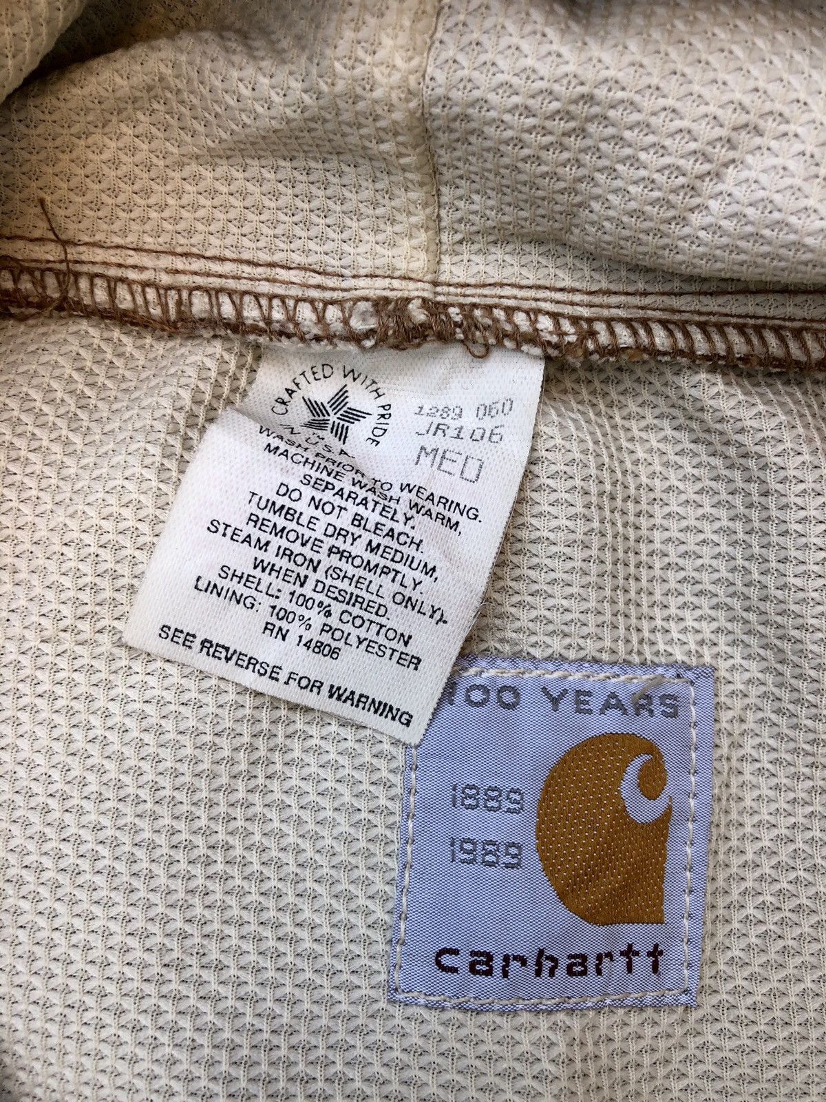 Carhartt Like New Carhartt Duck Canvas Bomber Hooded Workwear Jacket Size US M / EU 48-50 / 2 - 13 Thumbnail
