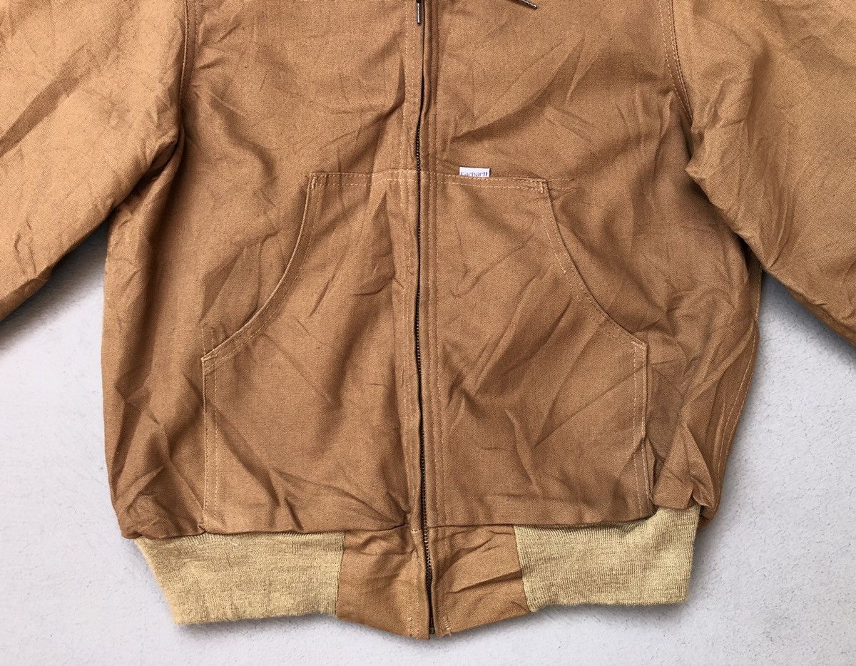 Carhartt Like New Carhartt Duck Canvas Bomber Hooded Workwear Jacket Size US M / EU 48-50 / 2 - 4 Thumbnail
