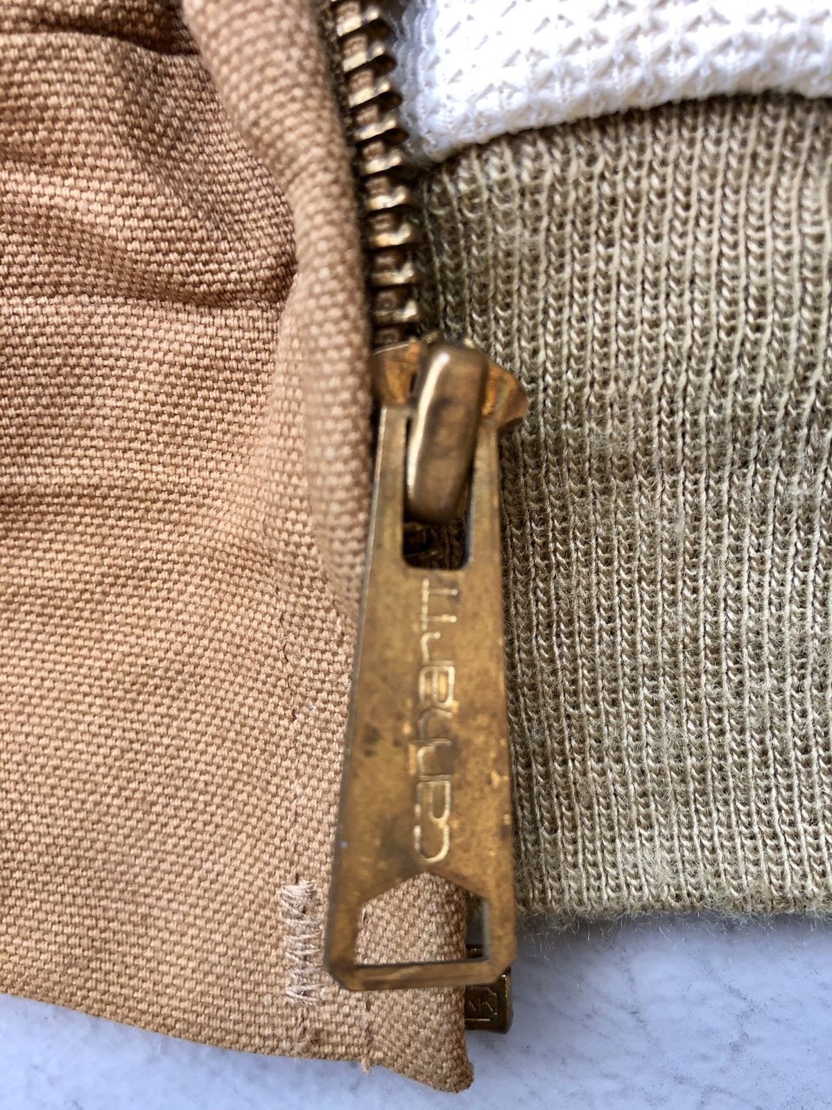 Carhartt Like New Carhartt Duck Canvas Bomber Hooded Workwear Jacket Size US M / EU 48-50 / 2 - 14 Thumbnail
