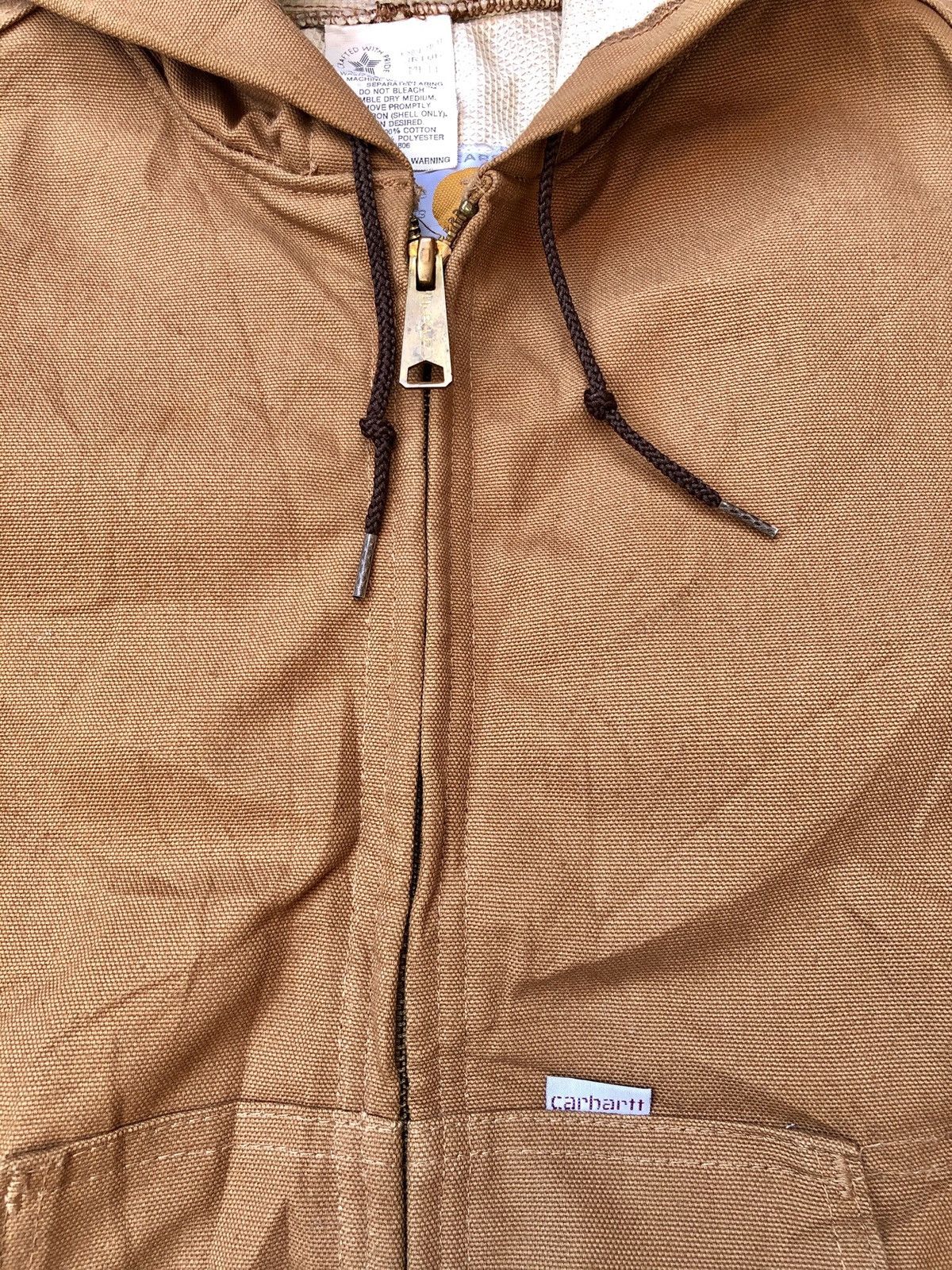 Carhartt Like New Carhartt Duck Canvas Bomber Hooded Workwear Jacket Size US M / EU 48-50 / 2 - 6 Thumbnail