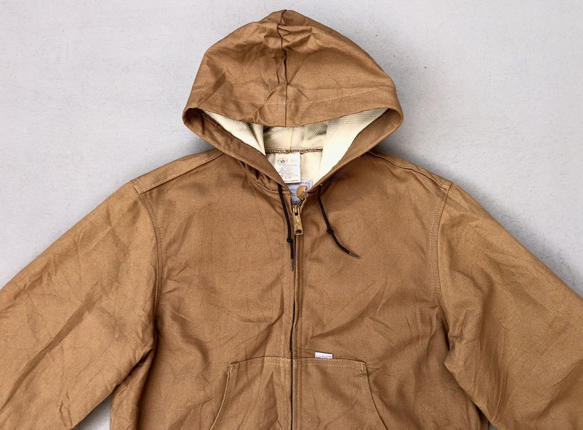 Carhartt Like New Carhartt Duck Canvas Bomber Hooded Workwear Jacket Size US M / EU 48-50 / 2 - 3 Thumbnail