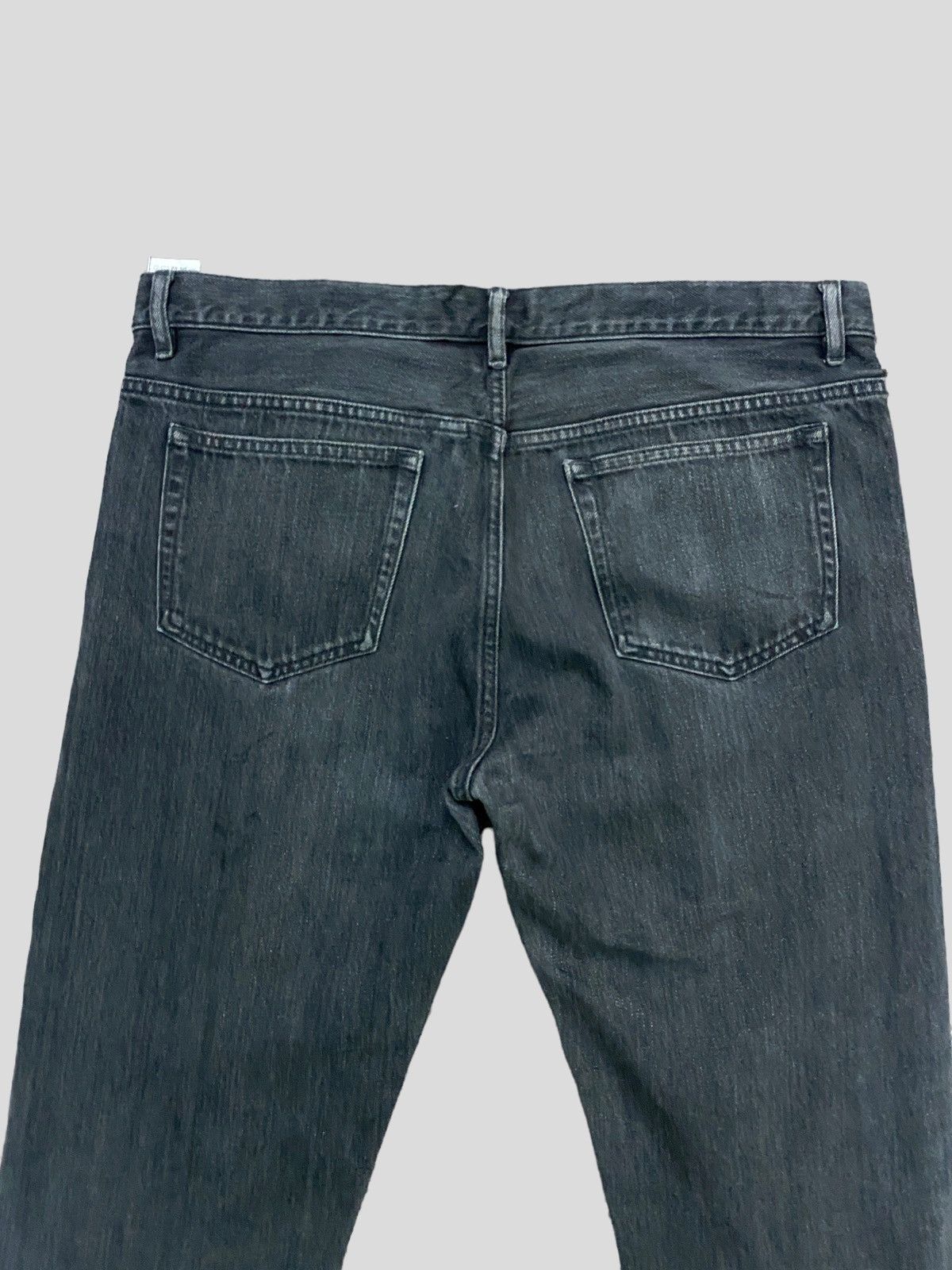 A.P.C. × Designer A.P.C PETIT STANDARD JEANS DROIT ETROIT BLACK FADED DENIM Size US 32 / EU 48 - 10 Thumbnail