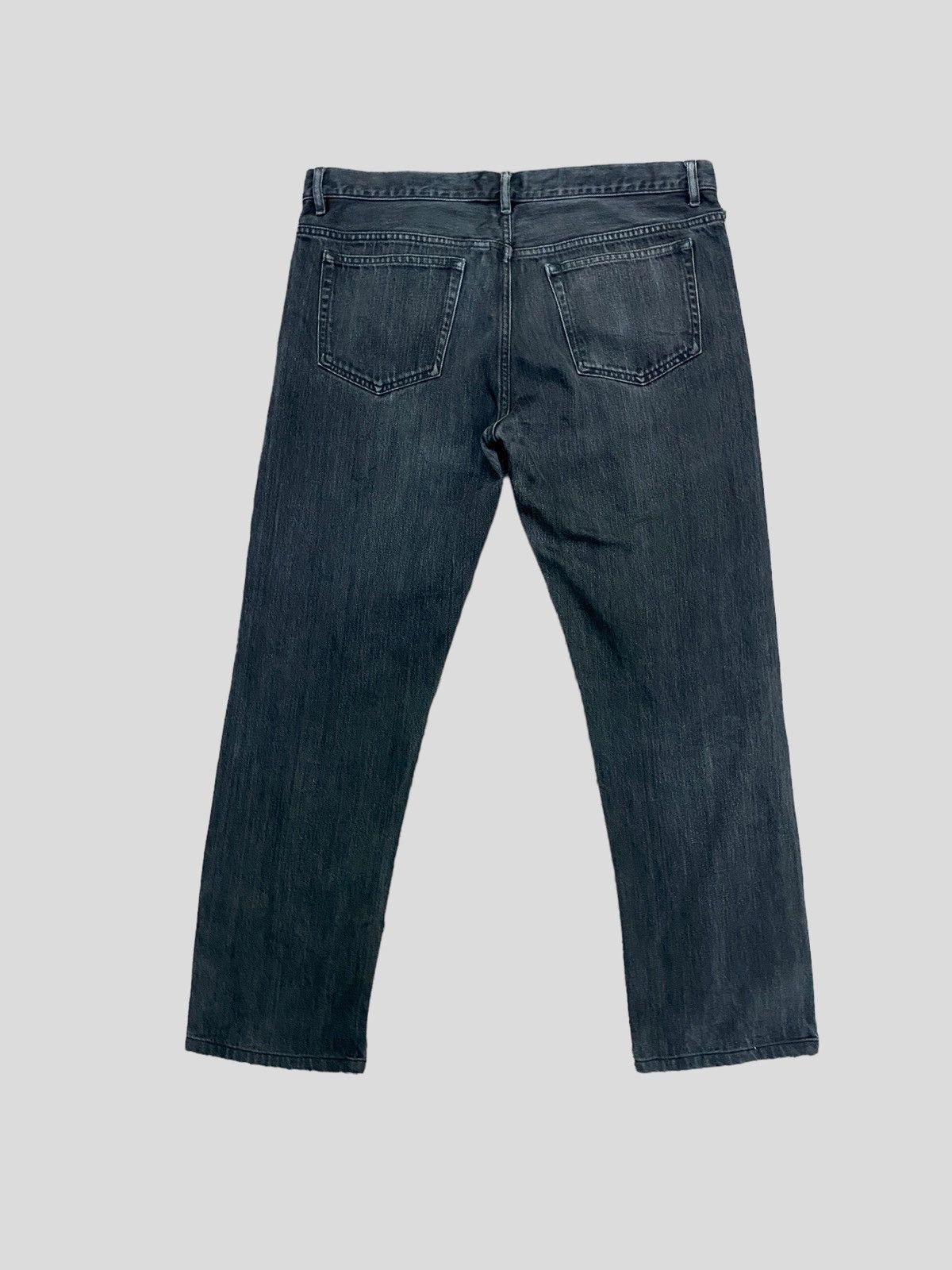 A.P.C. × Designer A.P.C PETIT STANDARD JEANS DROIT ETROIT BLACK FADED DENIM Size US 32 / EU 48 - 2 Thumbnail