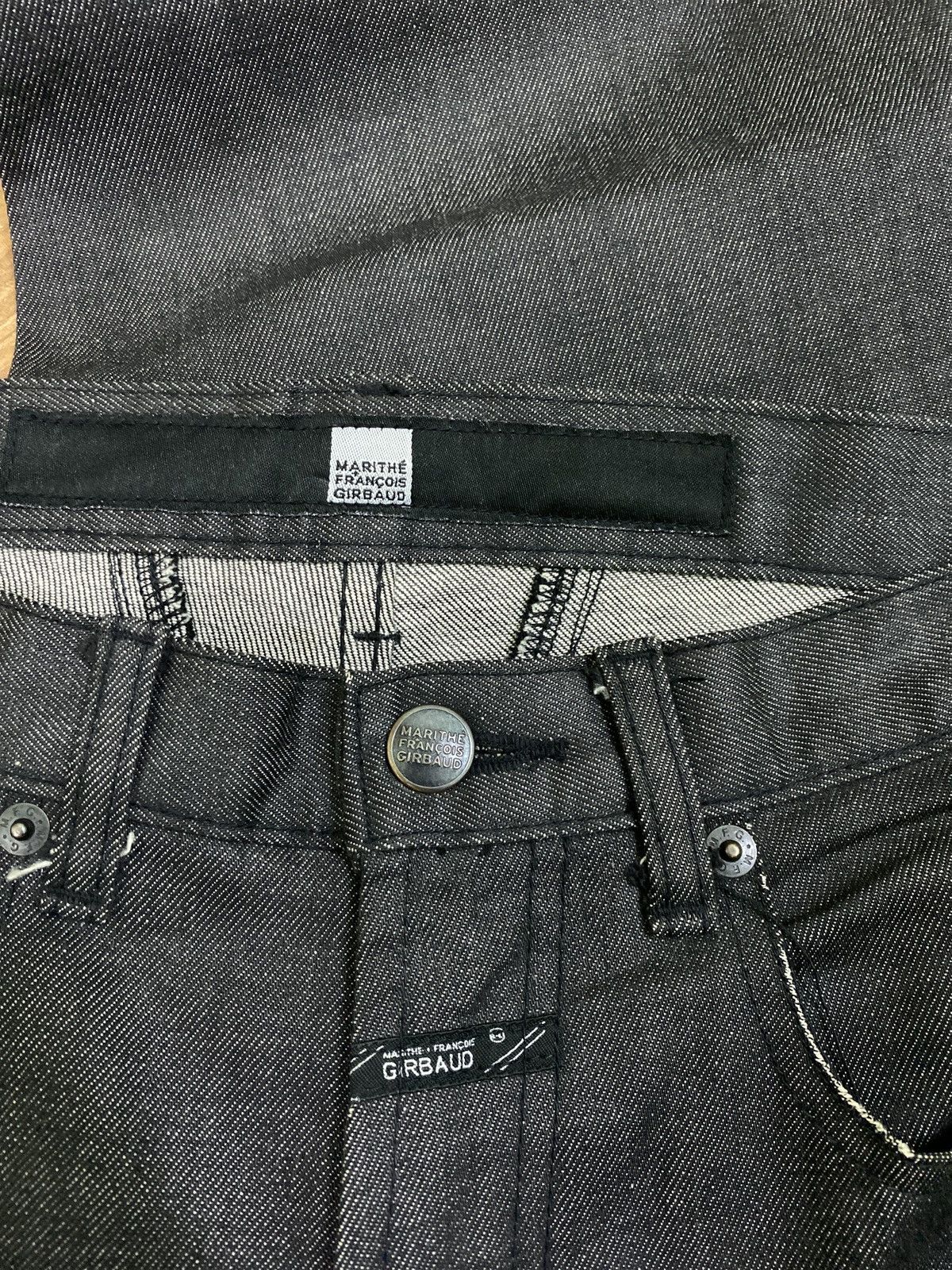 Marithe + Francois Girbaud × Vintage FAMOUS MARITHE FRANCOIS GIRBAUD WAXED JEANS Size US 27 - 11 Thumbnail