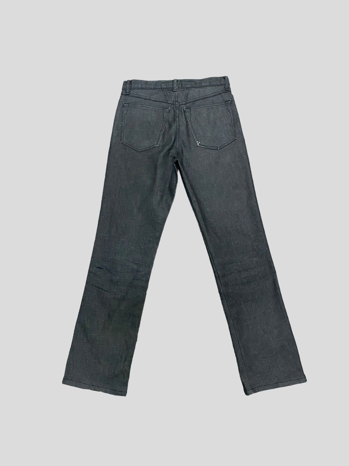 Marithe + Francois Girbaud × Vintage FAMOUS MARITHE FRANCOIS GIRBAUD WAXED JEANS Size US 27 - 2 Thumbnail