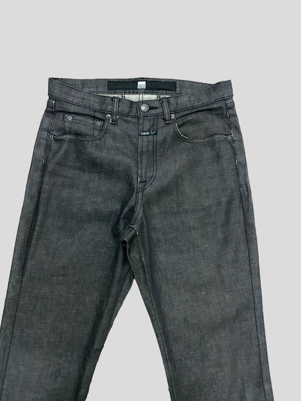 Marithe + Francois Girbaud × Vintage FAMOUS MARITHE FRANCOIS GIRBAUD WAXED JEANS Size US 27 - 5 Thumbnail