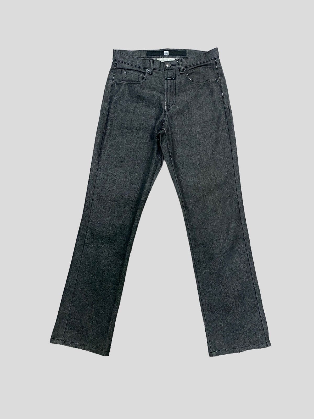 image of Famous Marithe Francois Girbaud Waxed Jeans in Black, Men's (Size 27)