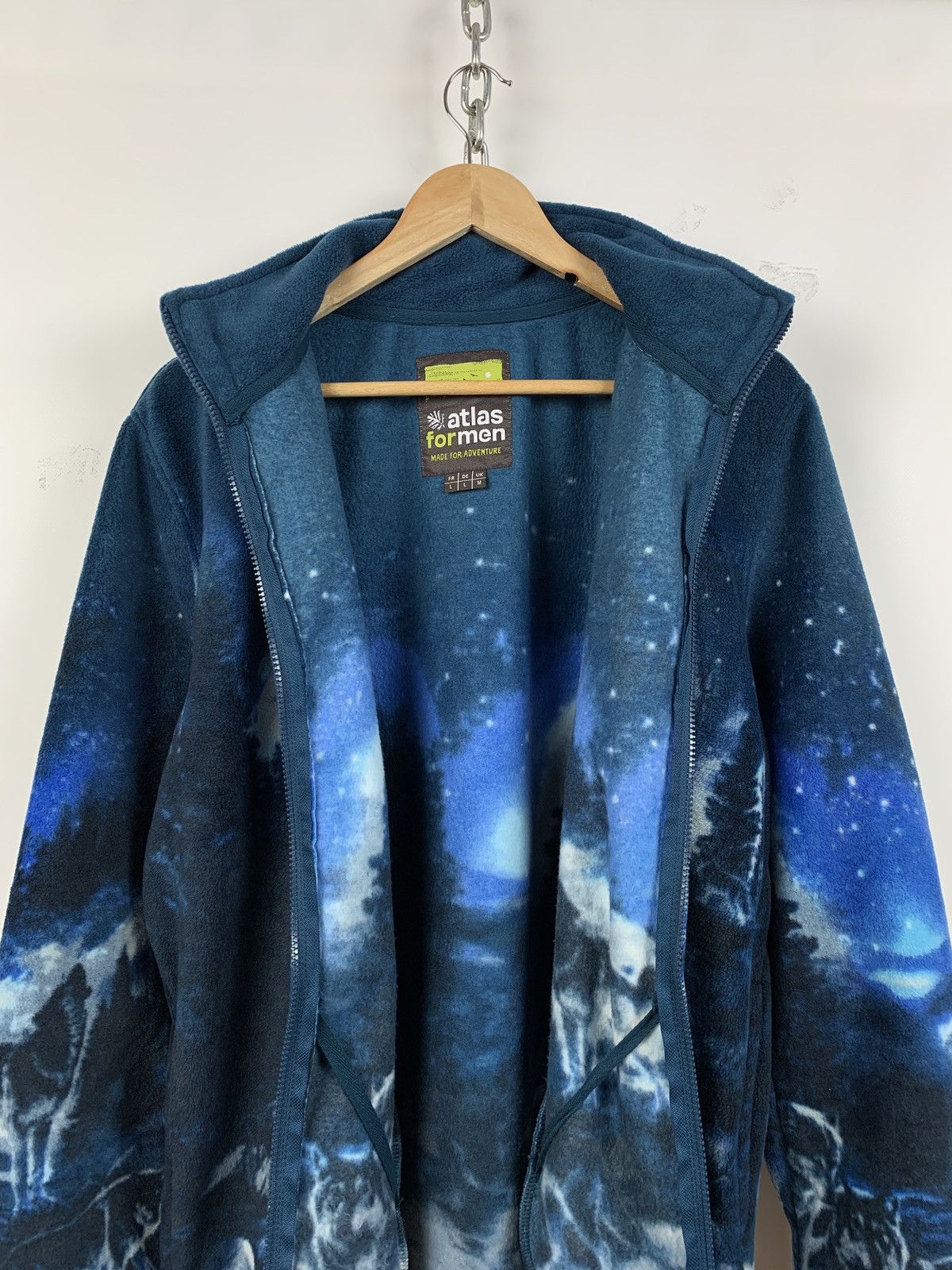 Native Vintage Wolfs Fleece All Over Print Jacket Size US L / EU 52-54 / 3 - 11 Thumbnail
