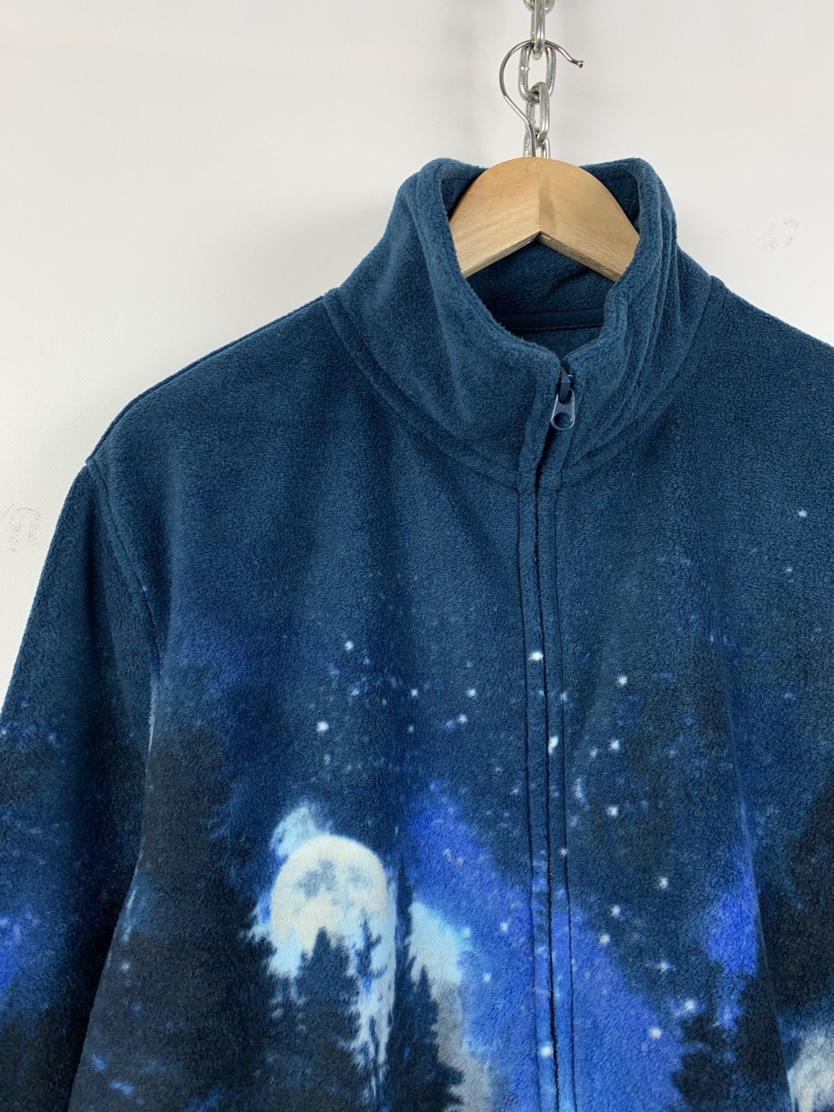 Native Vintage Wolfs Fleece All Over Print Jacket Size US L / EU 52-54 / 3 - 10 Thumbnail