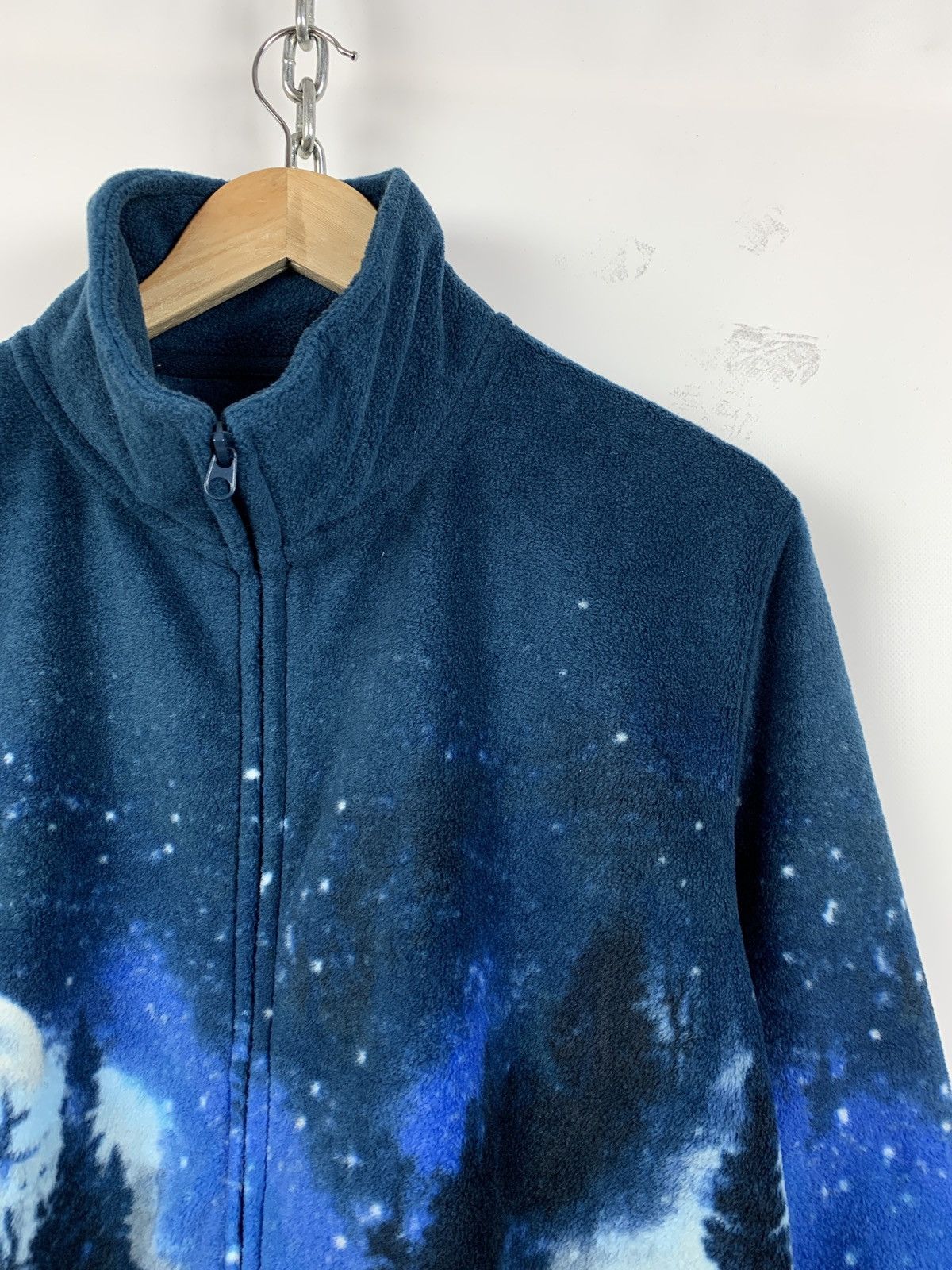 Native Vintage Wolfs Fleece All Over Print Jacket Size US L / EU 52-54 / 3 - 9 Thumbnail