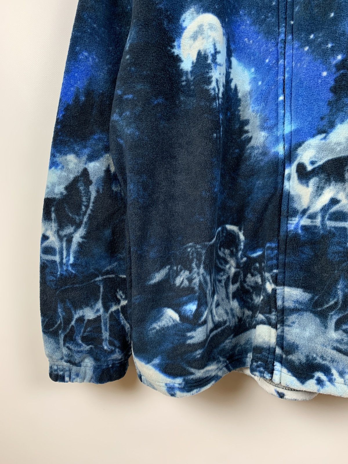 Native Vintage Wolfs Fleece All Over Print Jacket Size US L / EU 52-54 / 3 - 6 Thumbnail