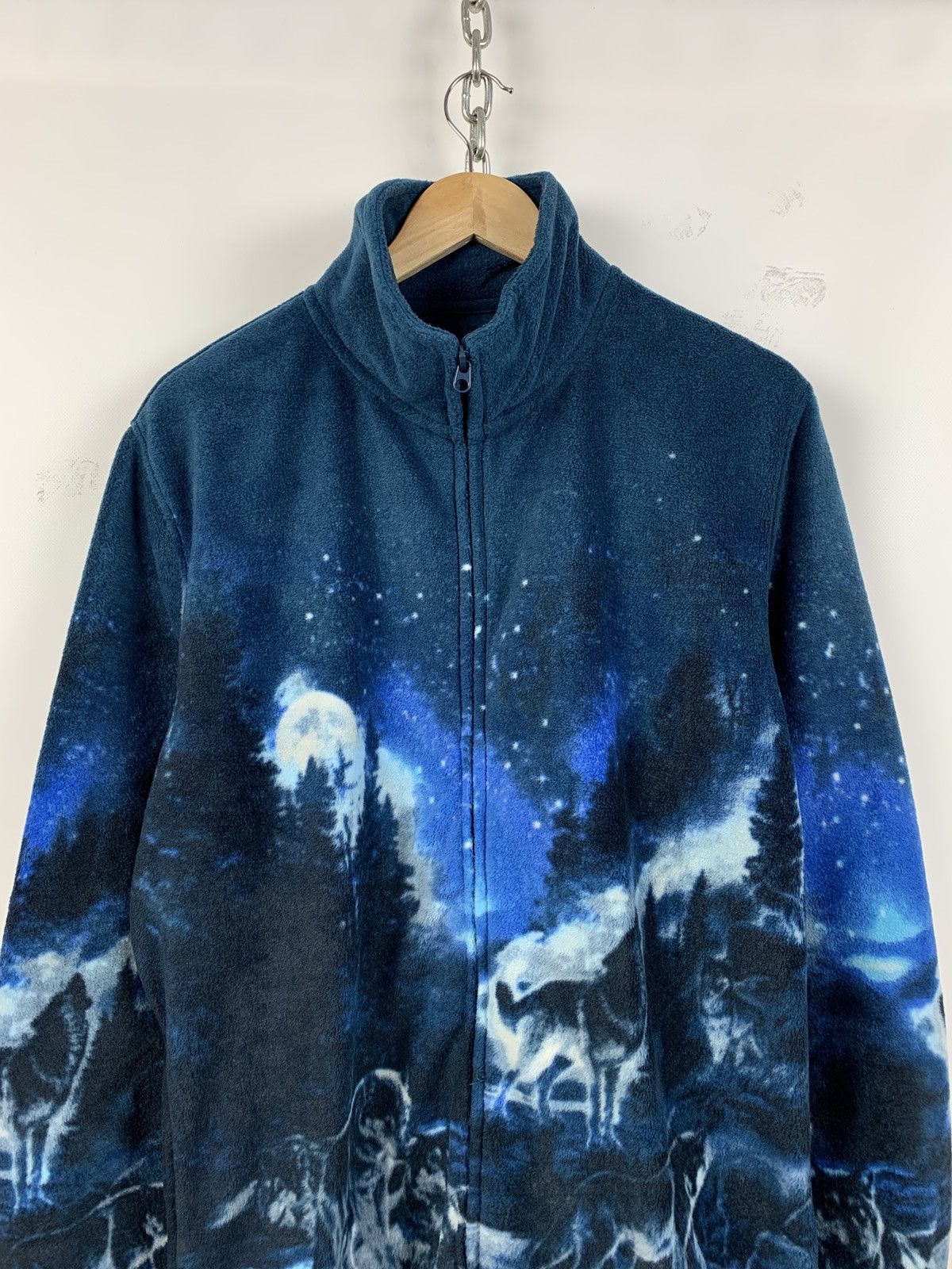 Native Vintage Wolfs Fleece All Over Print Jacket Size US L / EU 52-54 / 3 - 4 Thumbnail