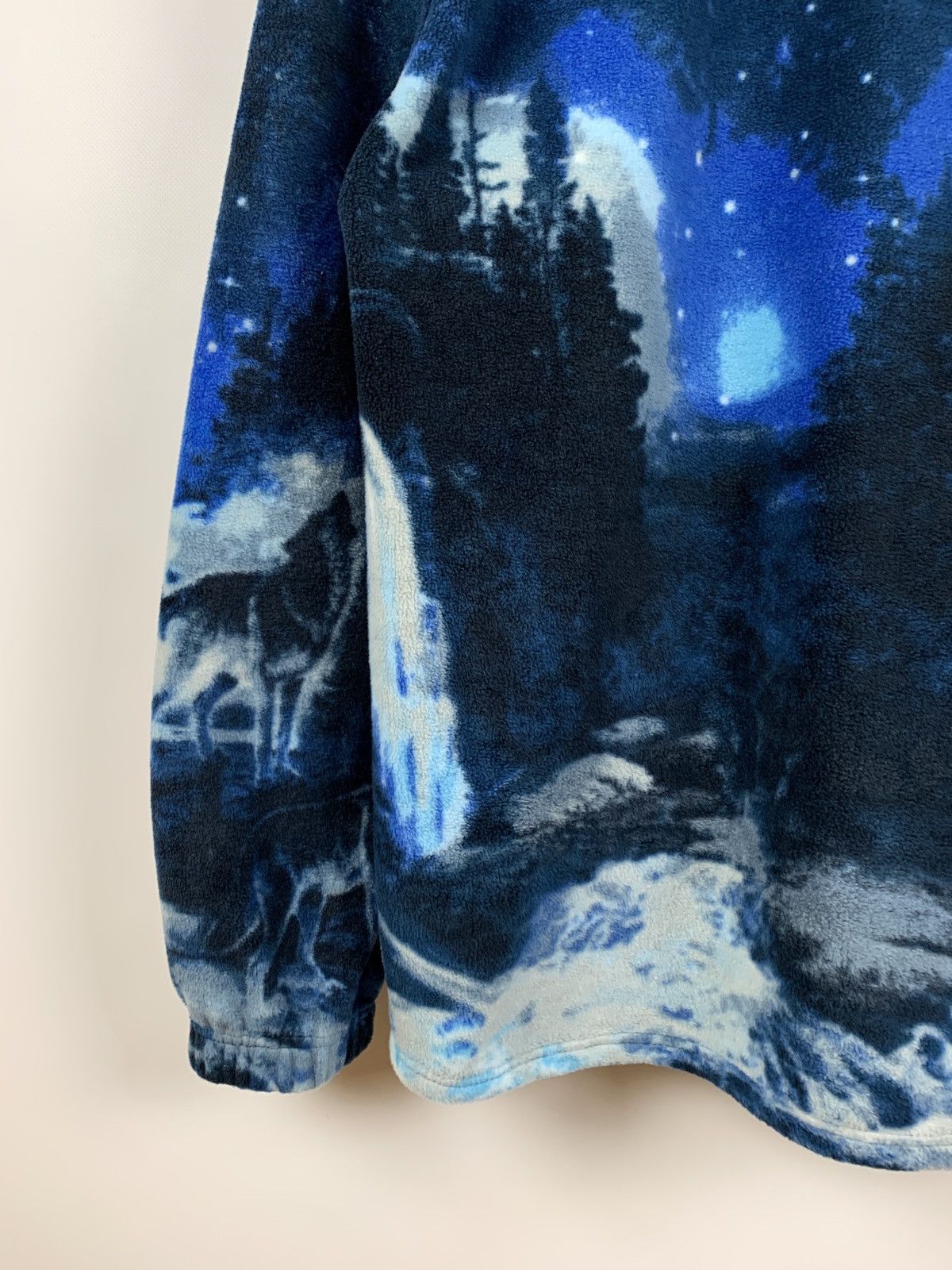 Native Vintage Wolfs Fleece All Over Print Jacket Size US L / EU 52-54 / 3 - 14 Thumbnail