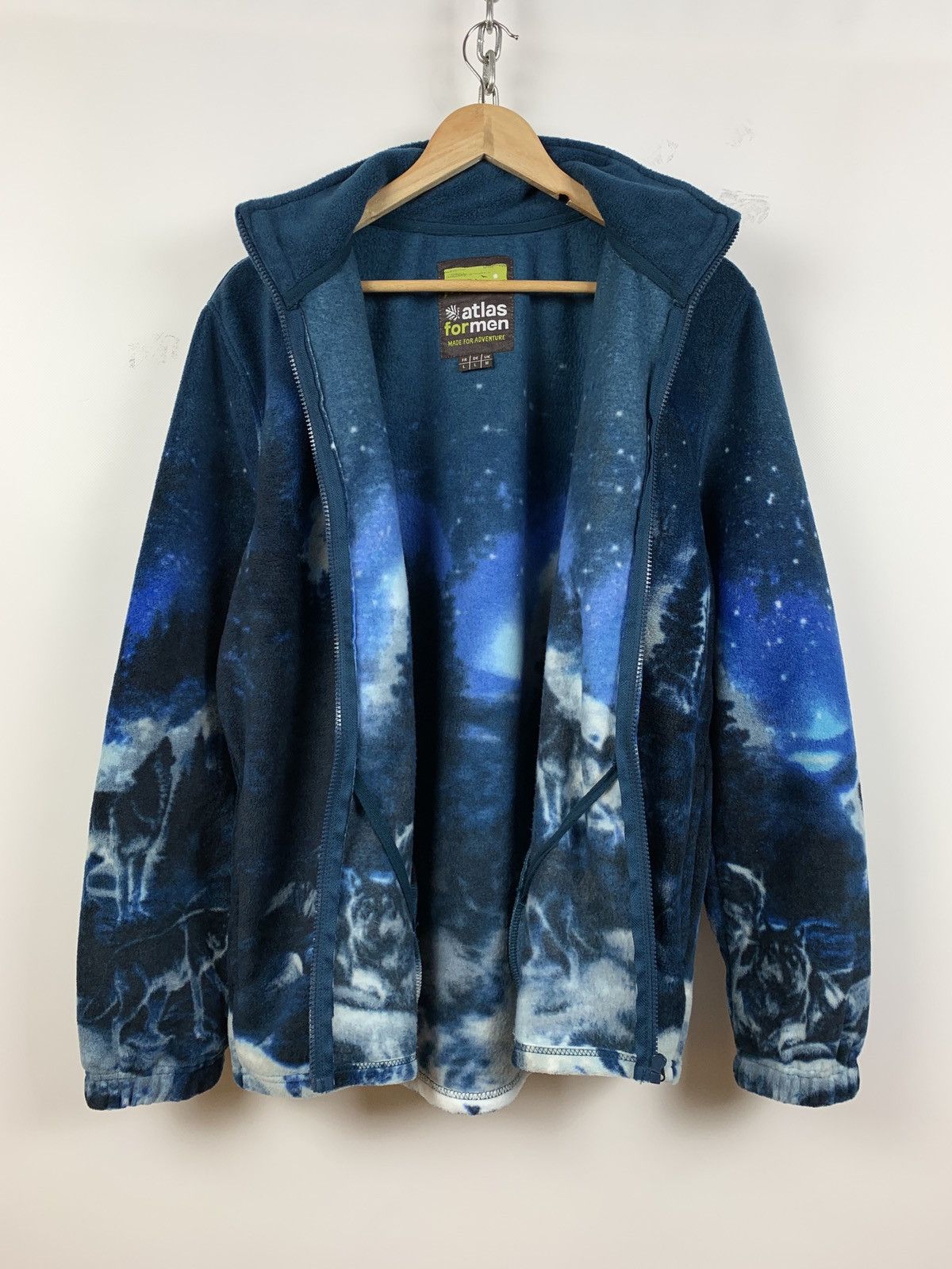 Native Vintage Wolfs Fleece All Over Print Jacket Size US L / EU 52-54 / 3 - 3 Thumbnail