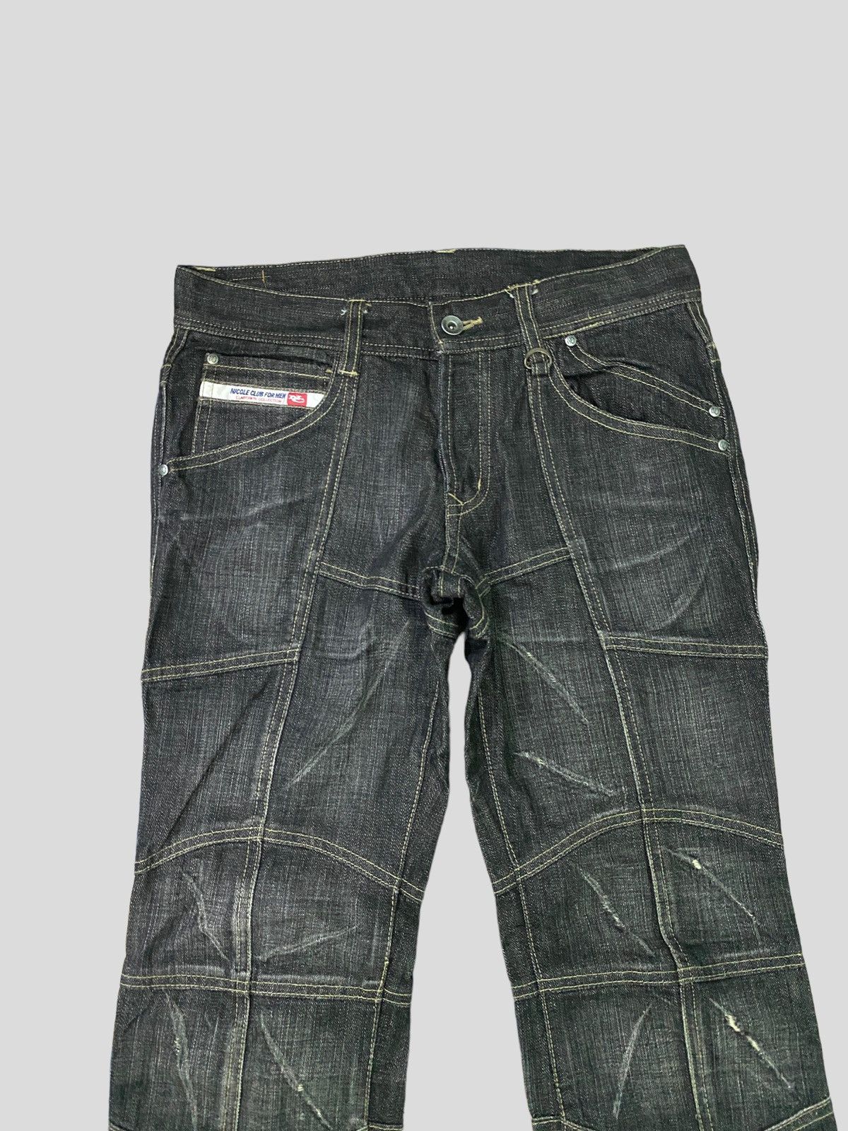 Nicole Club VINTAGE NICOLE CLUB JAPAN RECONSTRUCTED PATCH WORK JEANS Size US 28 / EU 44 - 3 Thumbnail