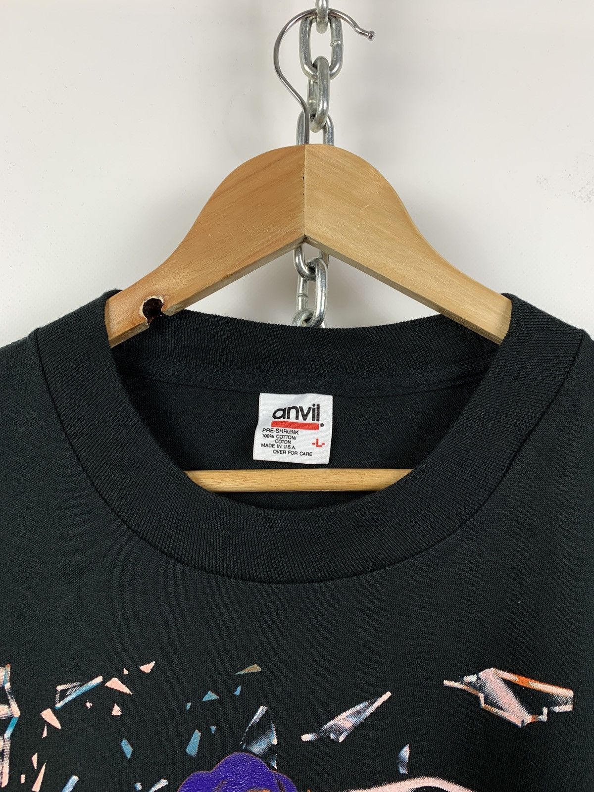 NBA 1993 Vintage Taz In Yo Face NBA Space Jam Single Stitch Tee Size US L / EU 52-54 / 3 - 5 Thumbnail
