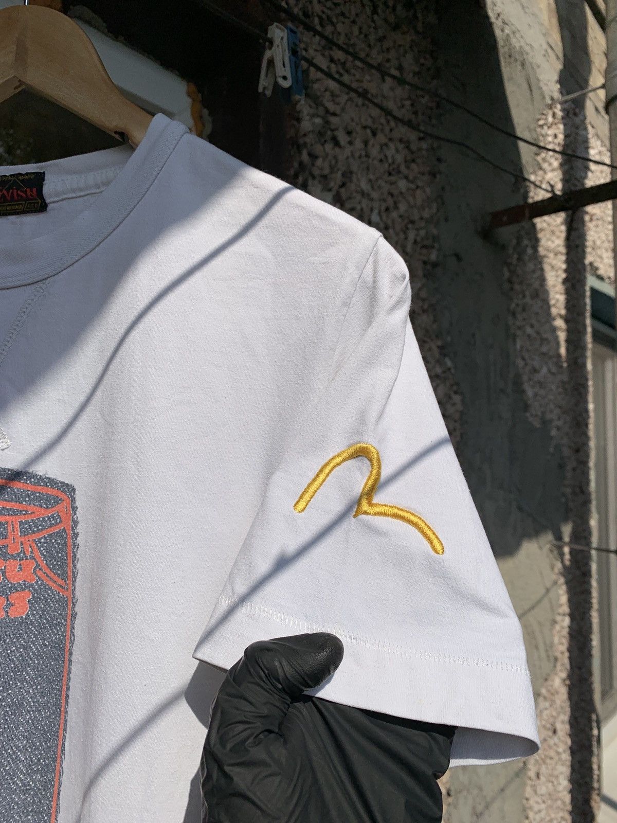 Evisu Vintage Evisu Denim Print White T-Shirt Size US M / EU 48-50 / 2 - 5 Thumbnail