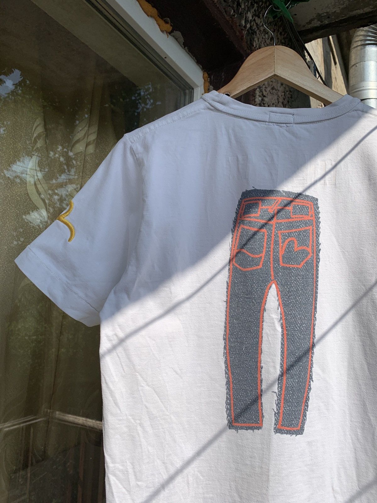 Evisu Vintage Evisu Denim Print White T-Shirt Size US M / EU 48-50 / 2 - 8 Thumbnail