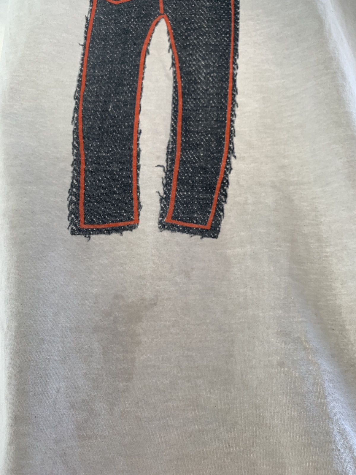 Evisu Vintage Evisu Denim Print White T-Shirt Size US M / EU 48-50 / 2 - 25 Thumbnail