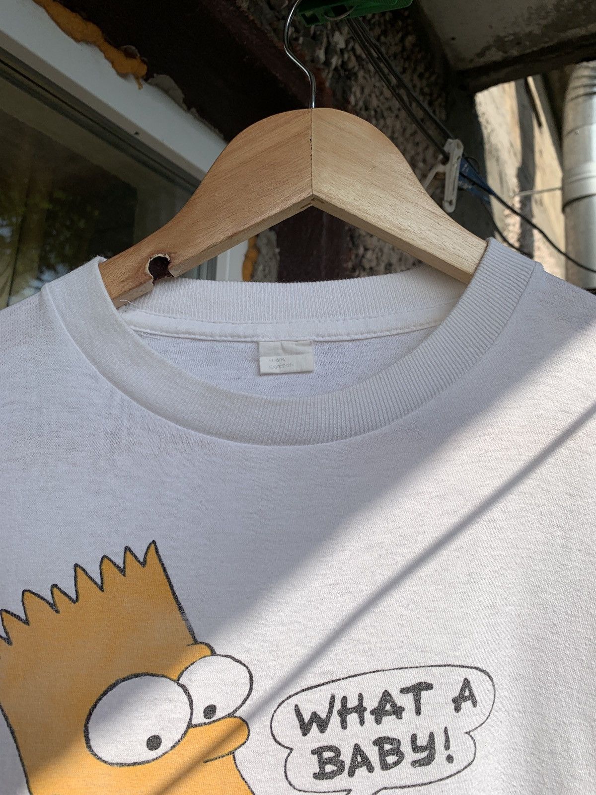 The Simpsons 1992 Vintage Bart and Maggie Simpsons What A Baby T-Shirt Size US S / EU 44-46 / 1 - 8 Thumbnail
