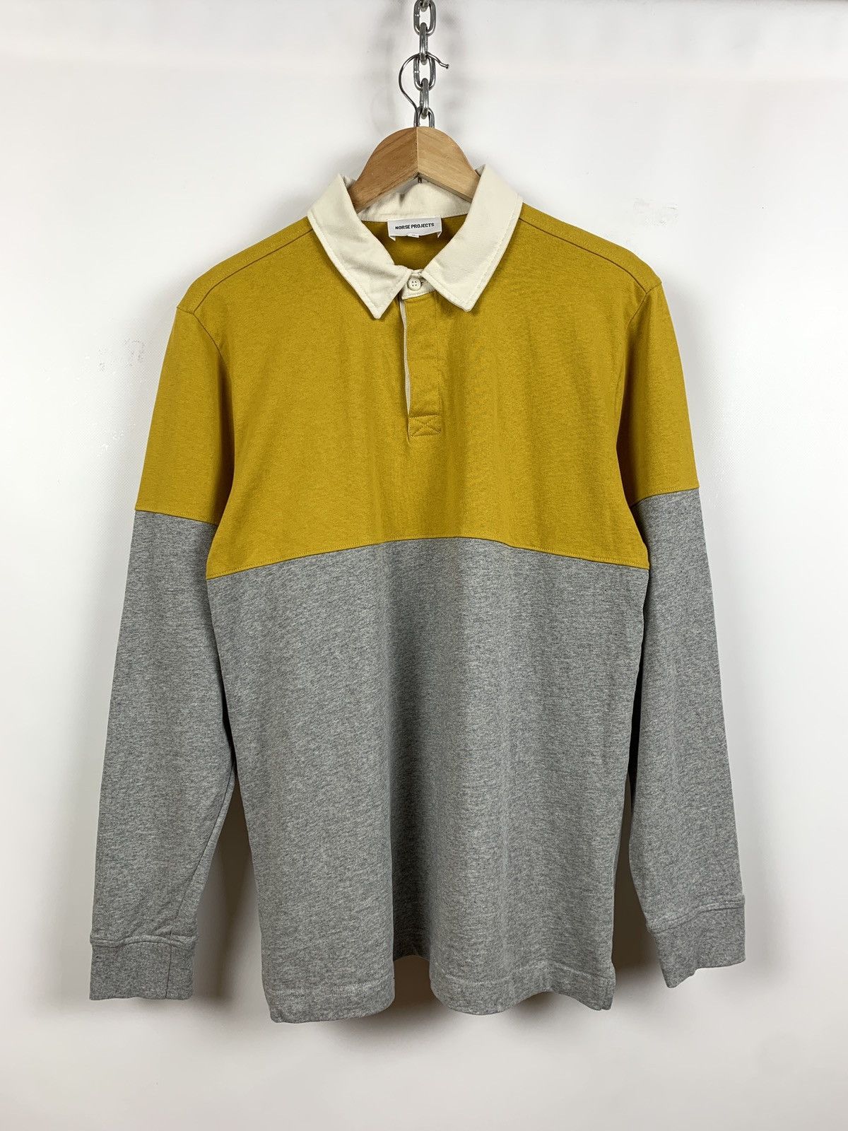 Norse Projects Norse Projects Ruben Polo Colour Block Long Sleeve Shirt Size US M / EU 48-50 / 2 - 1 Thumbnail