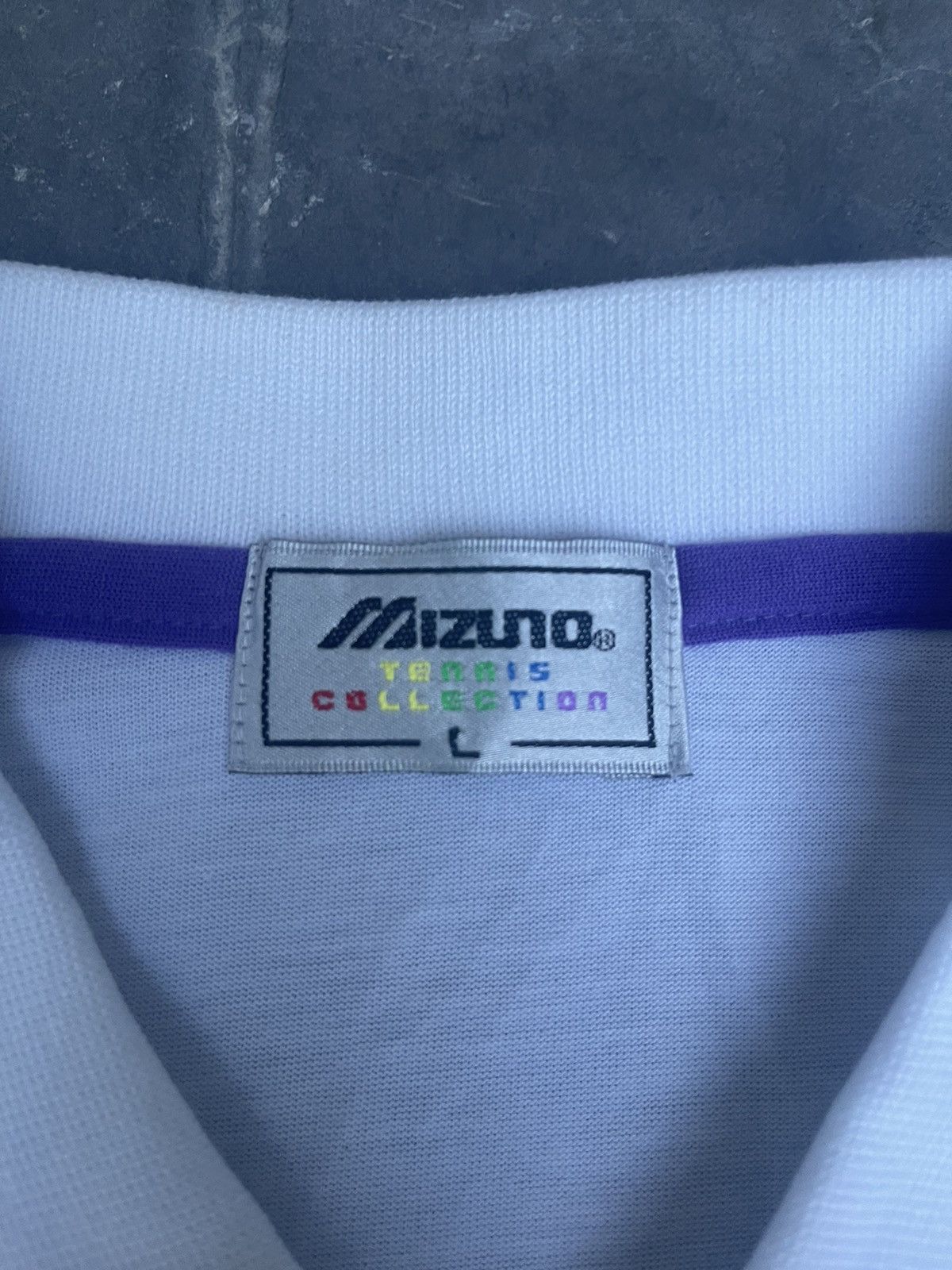 Mizuno JAPAN MADE Mizuno Tennis Collection Retro Vintage Polo Tee Size US L / EU 52-54 / 3 - 4 Thumbnail
