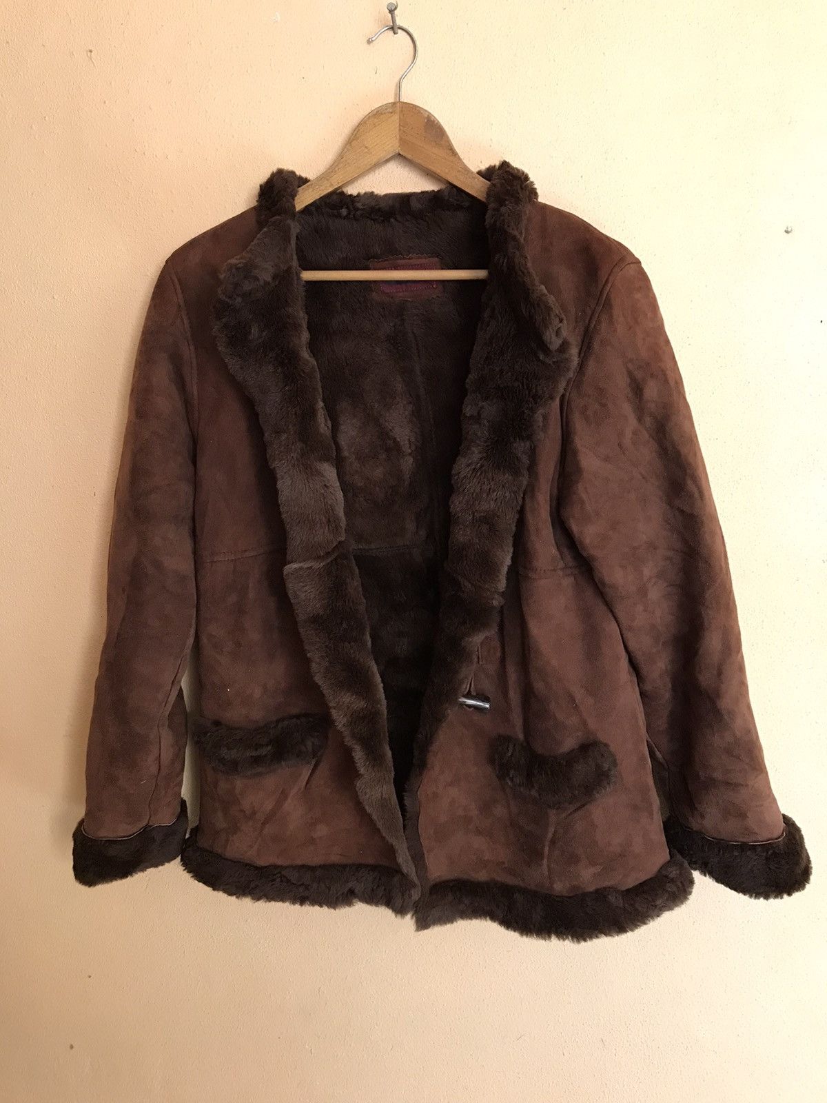 Designer RARE SHEEPSKIN LEATHER JACKET FOR WOMEN Size US L / EU 52-54 / 3 - 10 Thumbnail