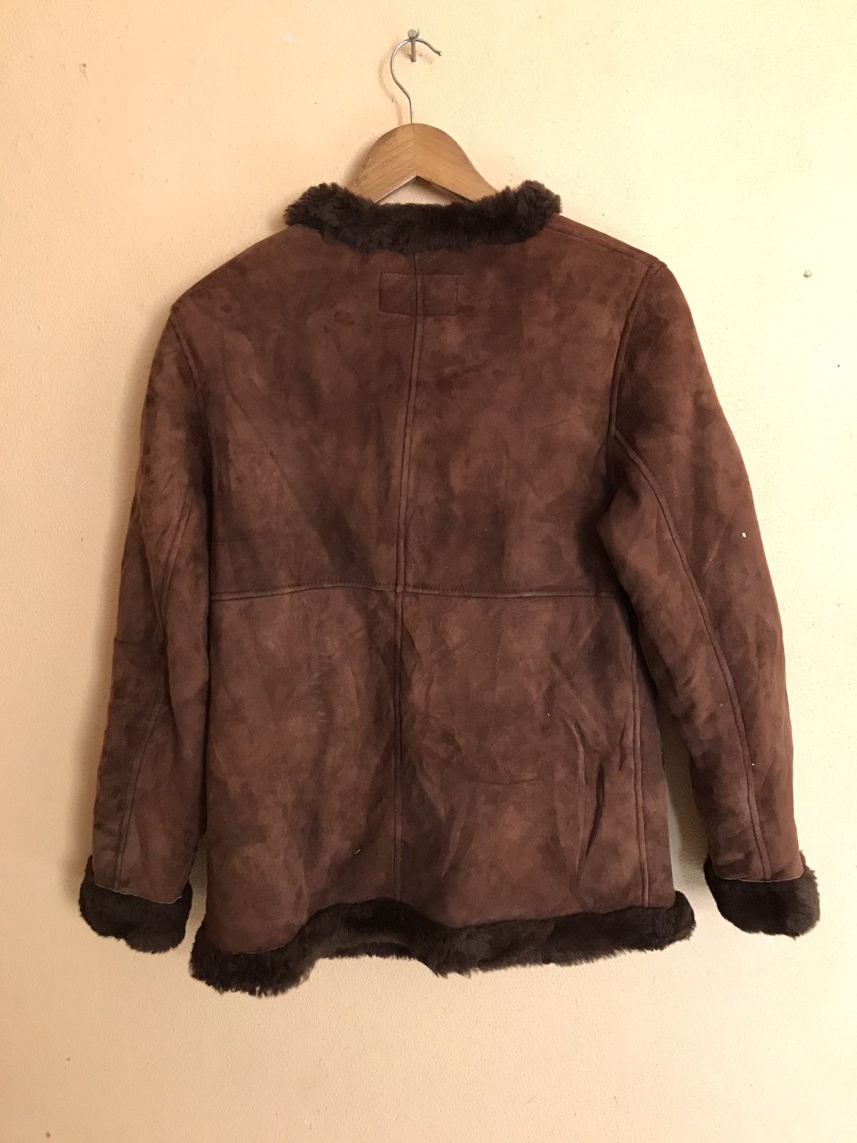 Designer RARE SHEEPSKIN LEATHER JACKET FOR WOMEN Size US L / EU 52-54 / 3 - 2 Thumbnail