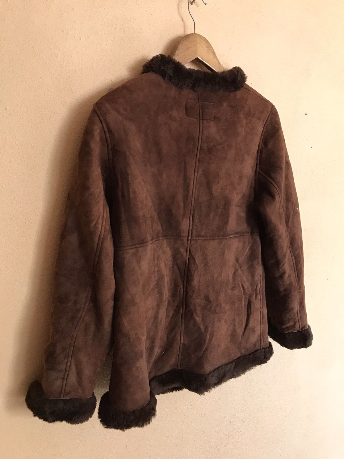 Designer RARE SHEEPSKIN LEATHER JACKET FOR WOMEN Size US L / EU 52-54 / 3 - 7 Thumbnail