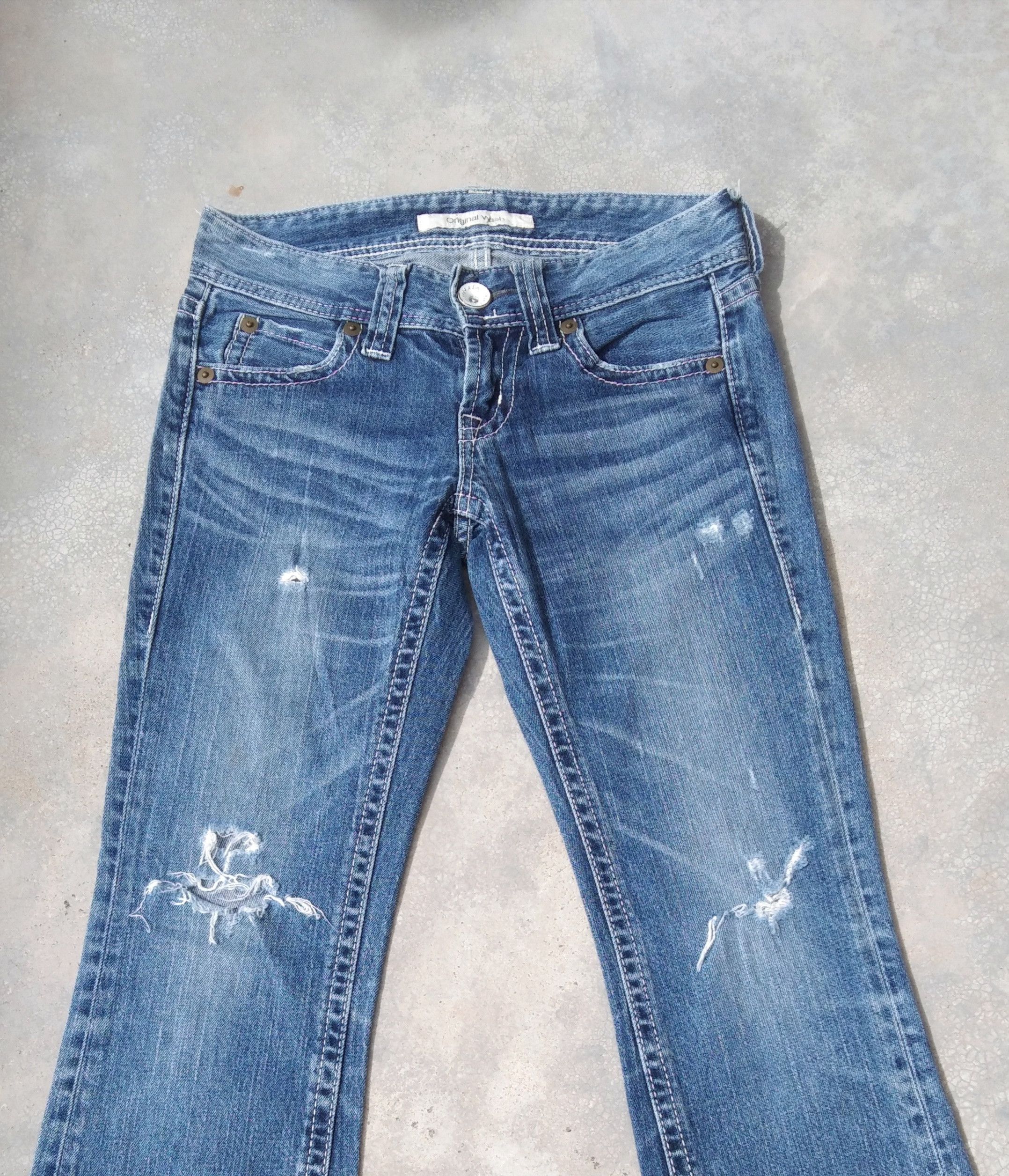 Japanese Brand × Jean × Uniqlo Japanese Brand Uniqlo Boot Cut Flared Jeans 28x28.5 Size US 28 / EU 44 - 4 Thumbnail